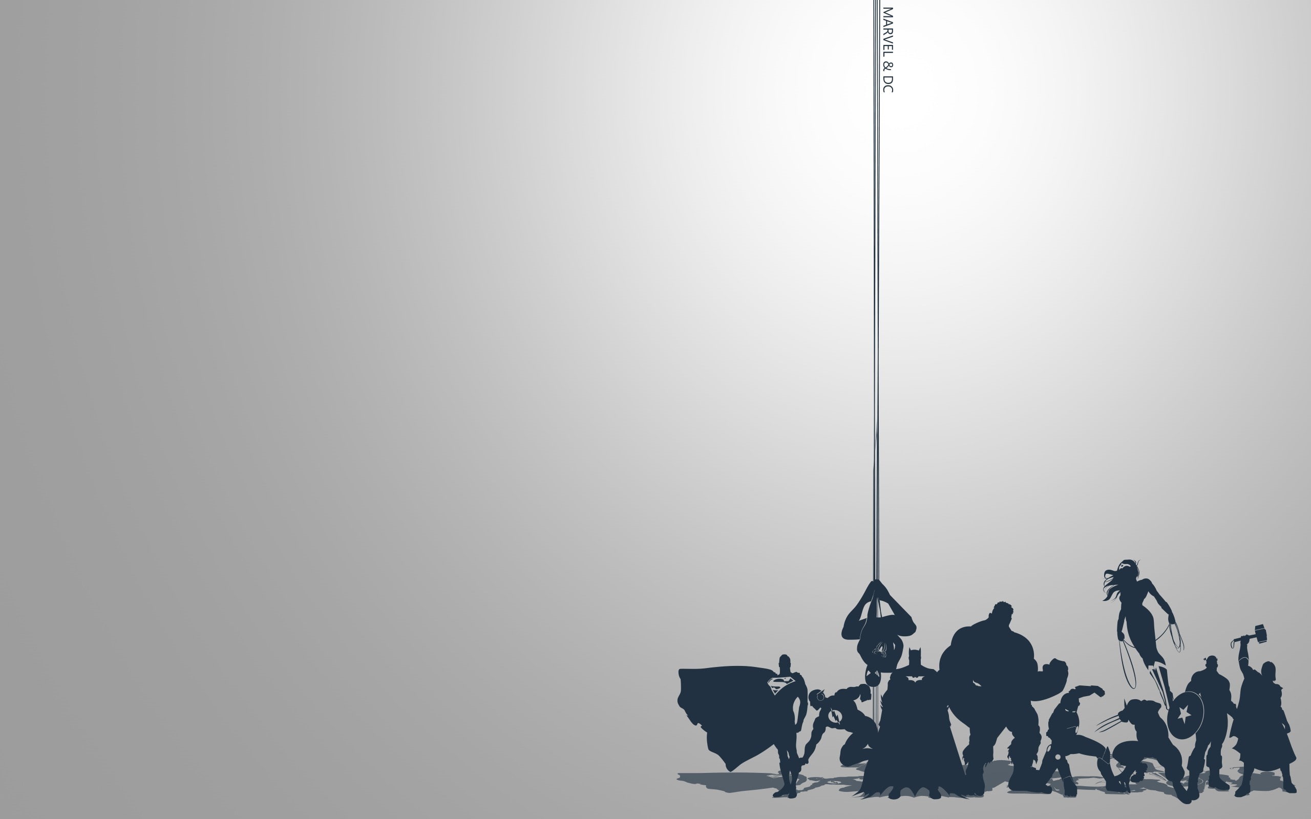 DC Comics, Flash, Wonder Woman, Comics, Spider-Man, Wolverine, Captain America, Crossover, Hulk, 2K, Thor, Marvel Comics, Batman, Superman, Iron Man, HD Wallpaper