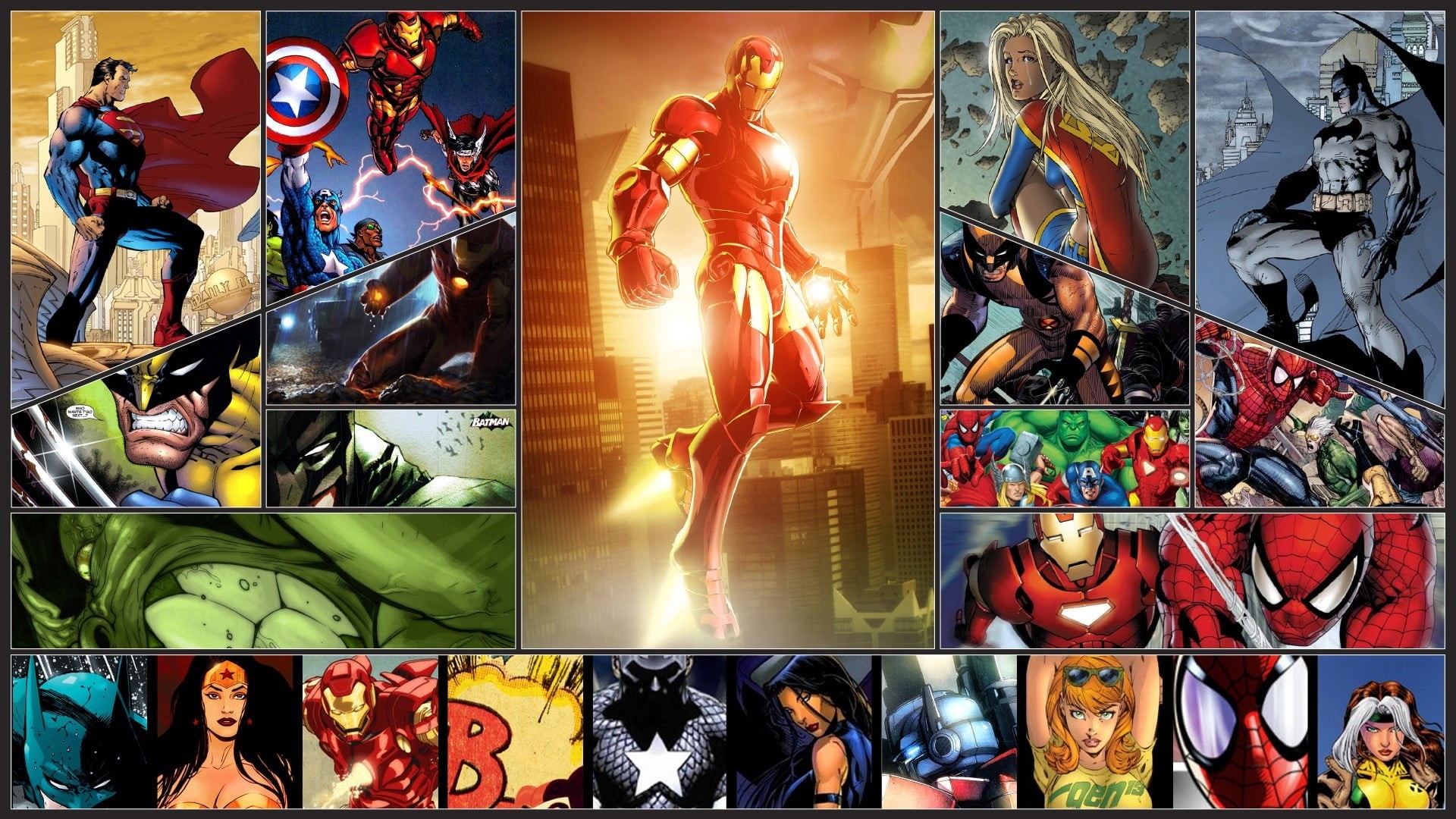 human representation, art and craft, 1080P, Supergirl, retail, collection, Hulk, for sale, Marvel Comics, glass - material, multi colored, Rogue (character), HD Wallpaper