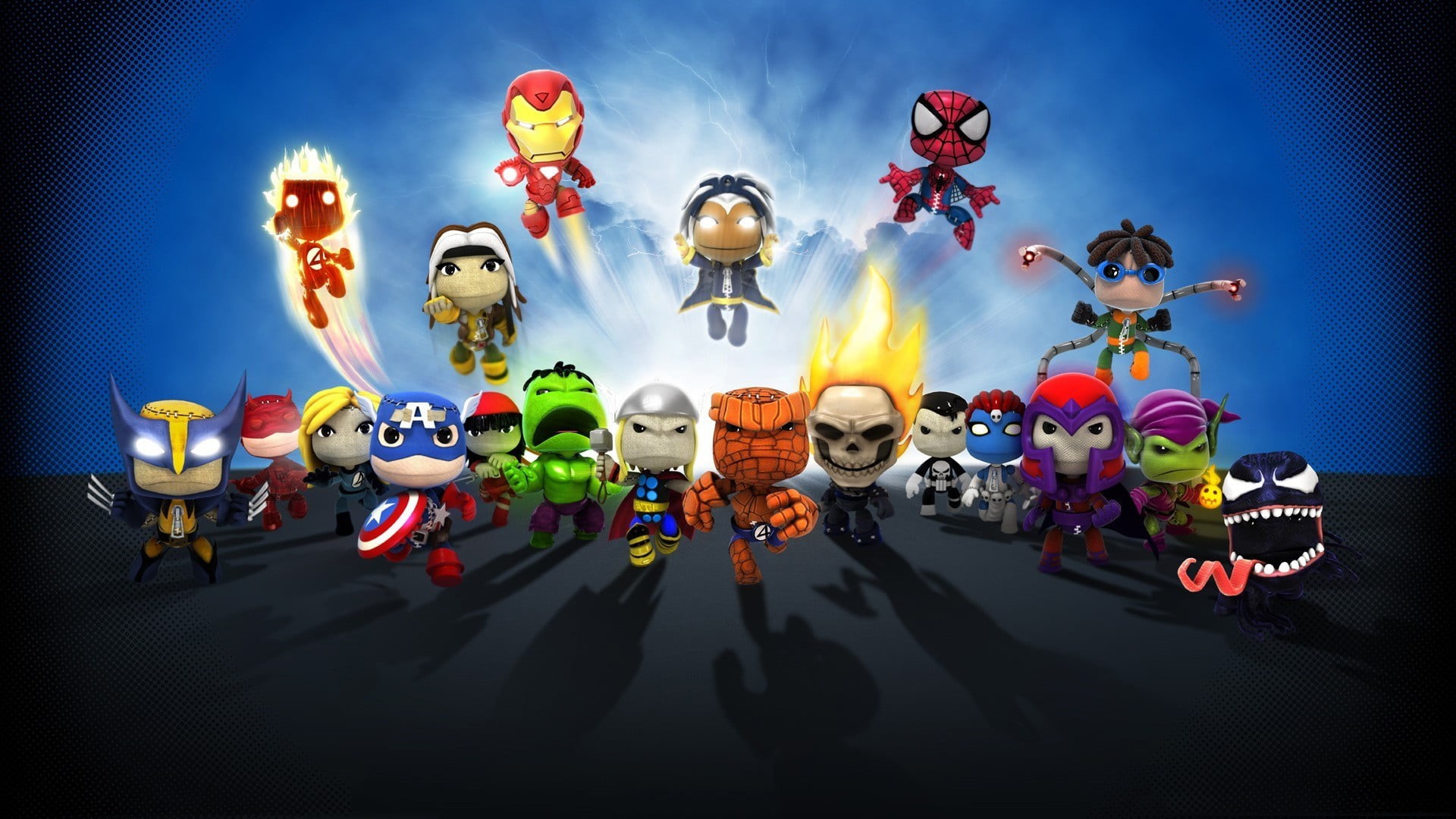 medium group of people, Daredevil, avengers, Marvel Comics, backgrounds, humor, Mrs. Fantastic, arts culture and entertainment, Little Big Planet, Storm (character), HD Wallpaper