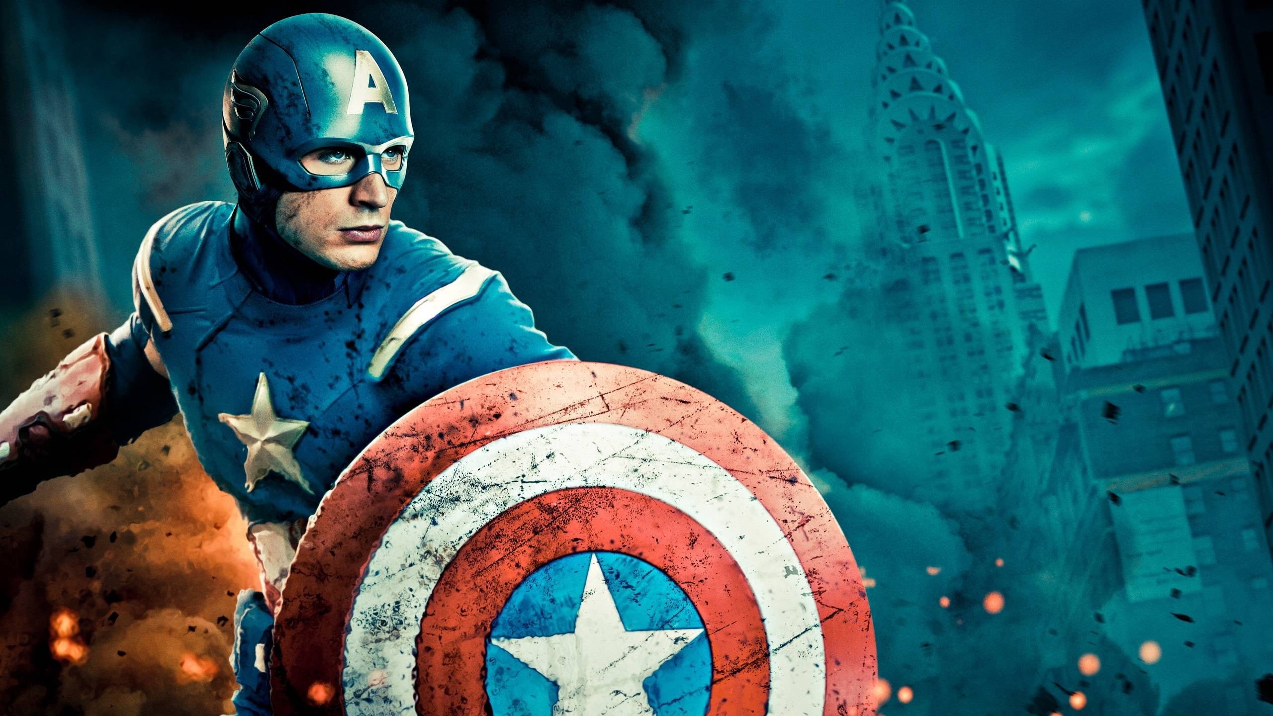 young men, captain, movies, Marvel Cinematic Universe, portrait, 2K, adult, men, sky, architecture, one person, outdoors, Captain America, nature, males, HD Wallpaper
