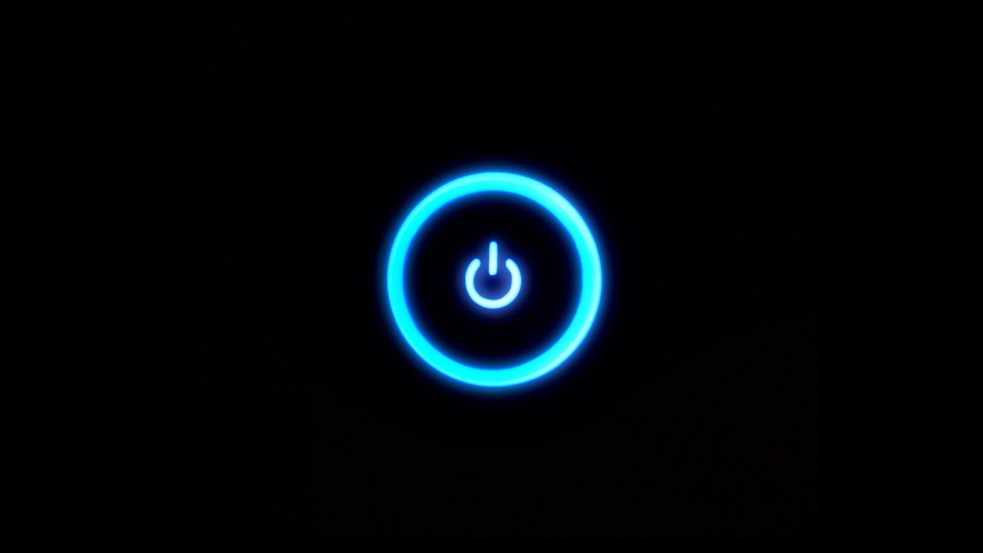 neon, sign, star - space, electric blue, circle, light, glowing, nature, 1080P, button, illuminated, shape, graphics, night, technology, astronomy, blue, HD Wallpaper