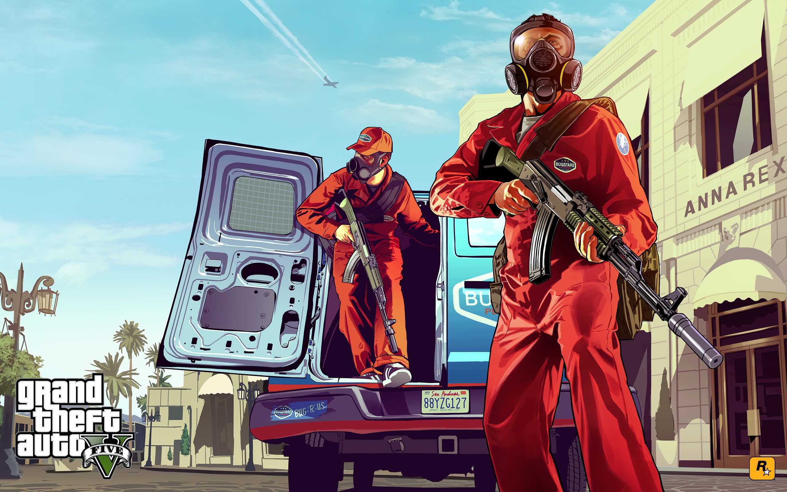Rockstar Games, GTA, GTA 5, Rockstar North, 2K, art, Grand Theft Auto V, HD Wallpaper