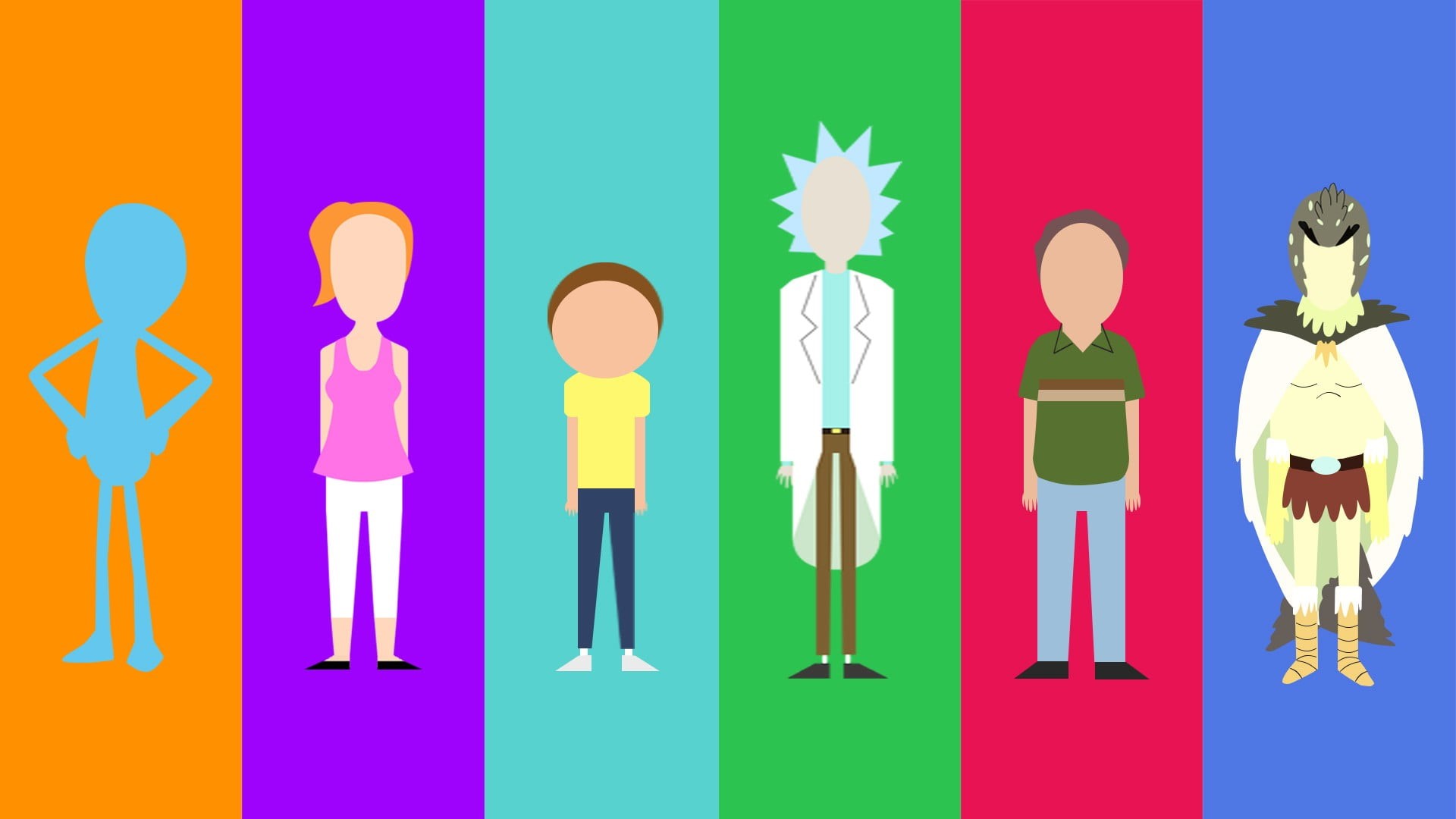 Morty Smith, sign, people, characters, purple, human representation, multi colored, rick, Rick and Morty, representation, communication, 1080P, males, HD Wallpaper