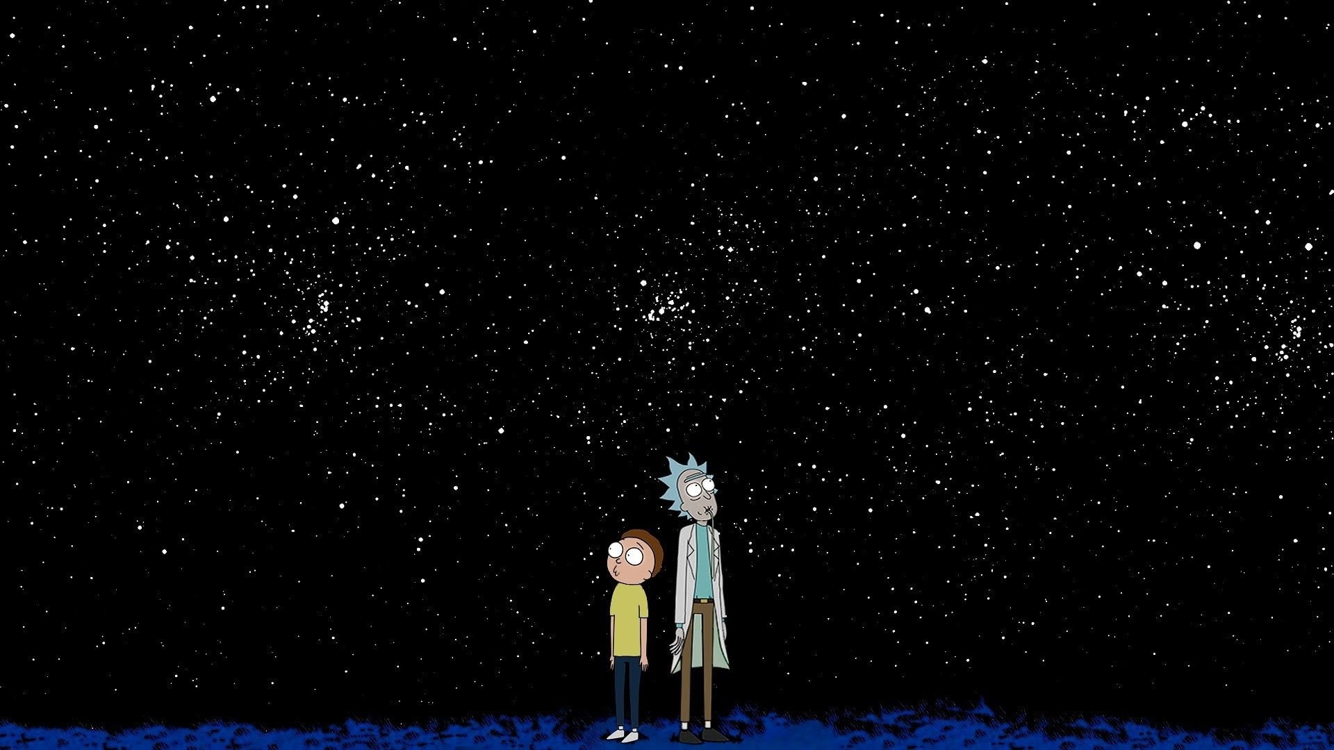 Morty Smith, 1080P, Space, Cartoon, Rick Sanchez, Dark, TV Show, Rick and Morty, HD Wallpaper