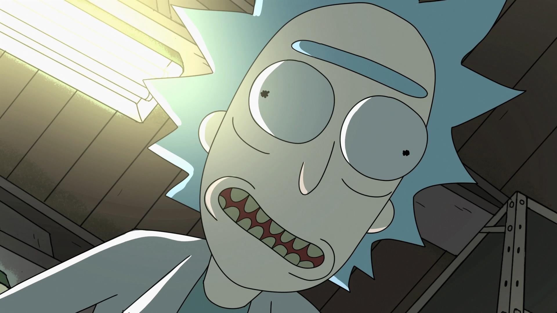 low angle view, morty, illustration, outdoors, no people, decoration, technology, electricity, connection, cable, 1080P, creativity, art and craft, Rick and Morty, HD Wallpaper