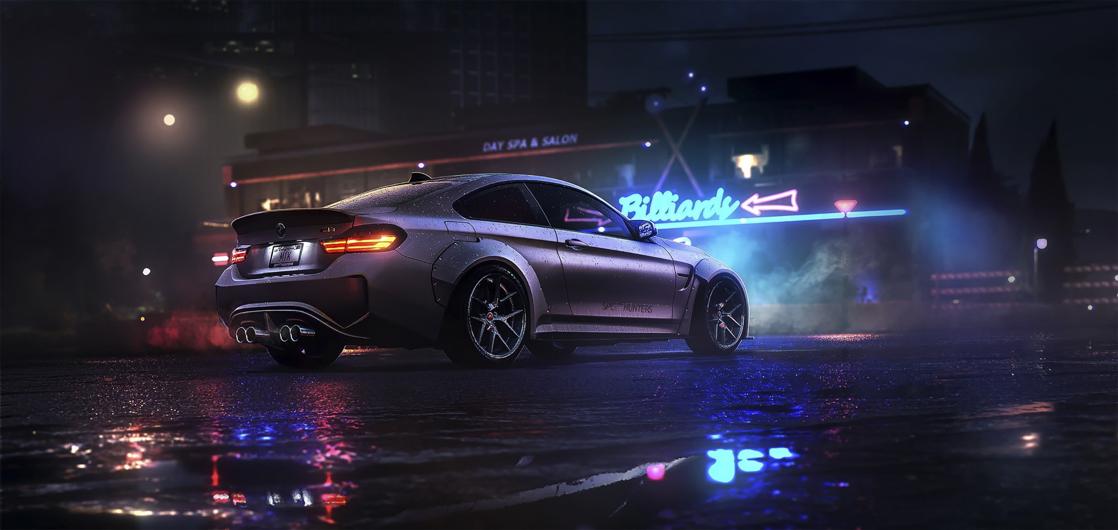 BMW, 1080P, car, reflection, BMW M4, vehicle, HD Wallpaper