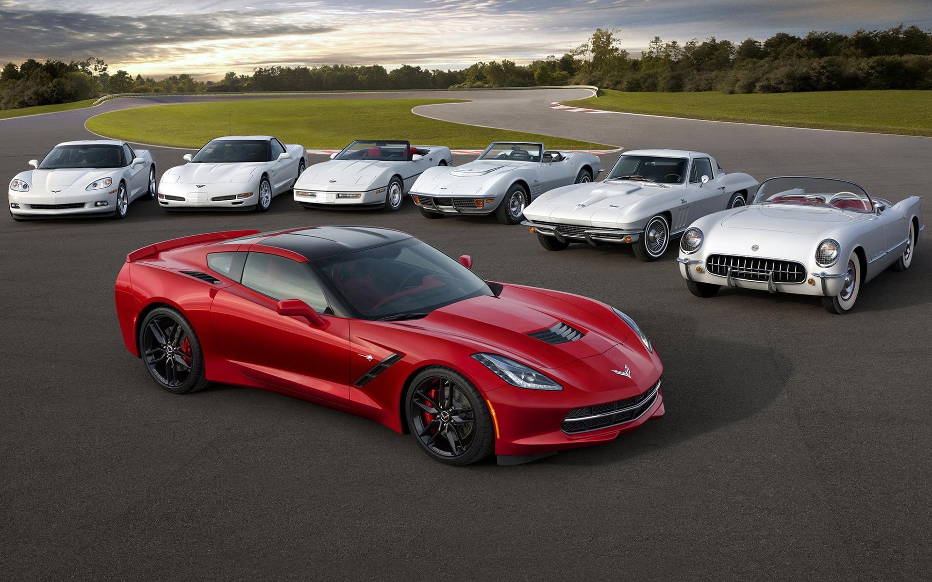 sports car, Chevrolet Corvette C4, travel, wealth, mode of transportation, day, no people, land vehicle, Chevrolet Corvette C3, transportation, Chevrolet Corvette C2, HD Wallpaper