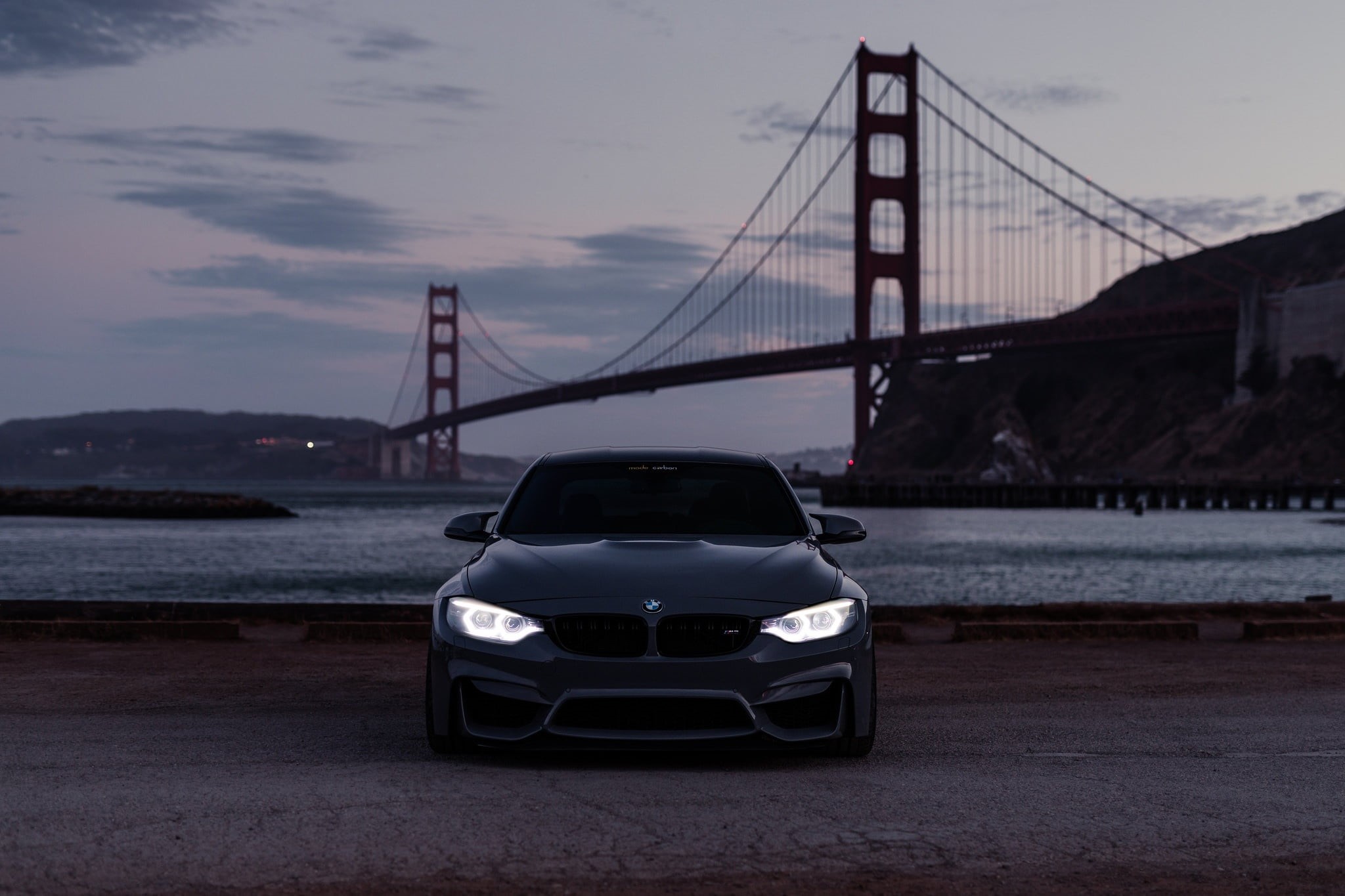 san Francisco County, highway, connection, 1080P, famous Place, no People, motor vehicle, road, nature, sea, blue, engineering, golden Gate Bridge, land Vehicle, HD Wallpaper