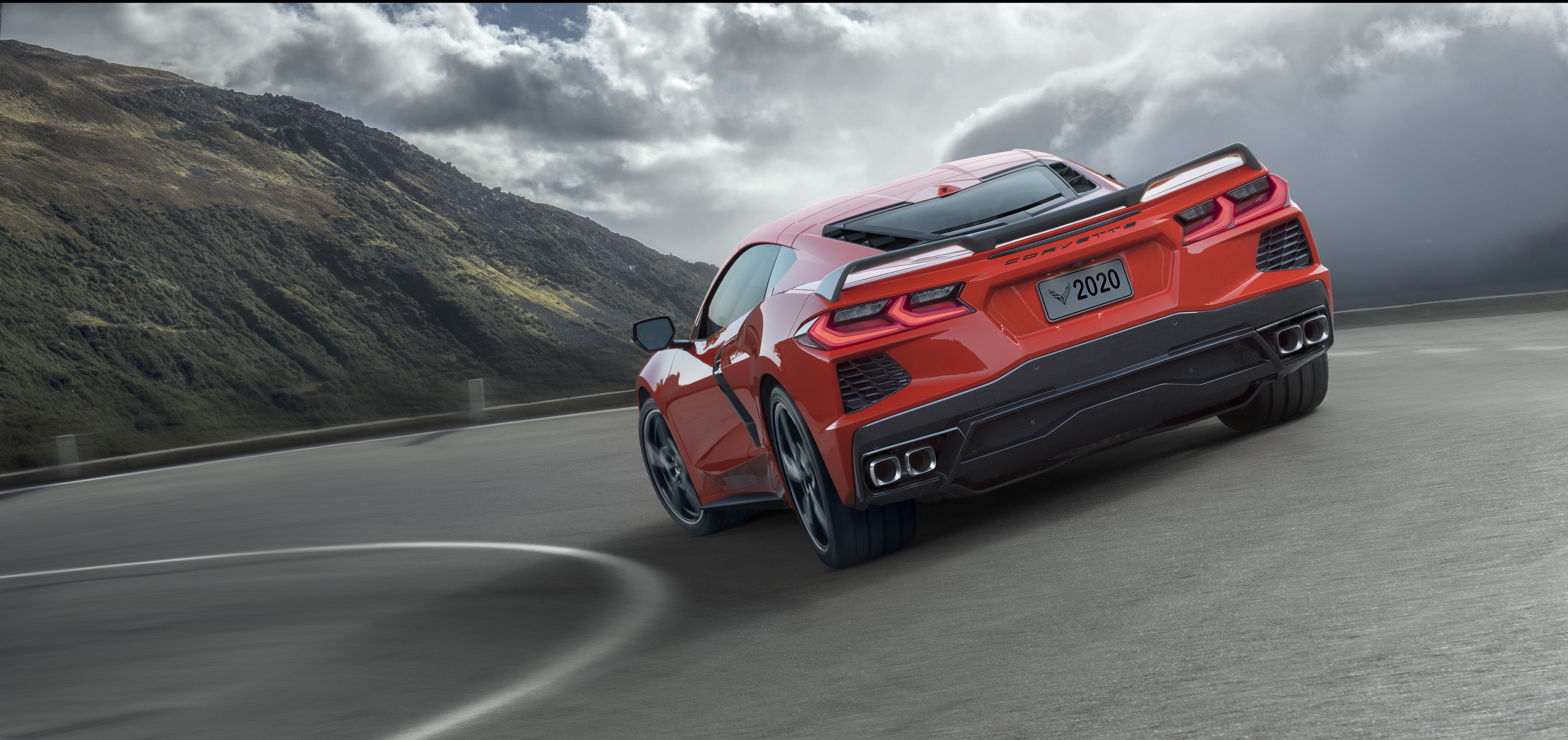 2020, Road, Stingray, Cook, Chevrolet, Speed, Chevrolet Corvette ( C8 ) Stingray, Corvette, 5K, HD Wallpaper