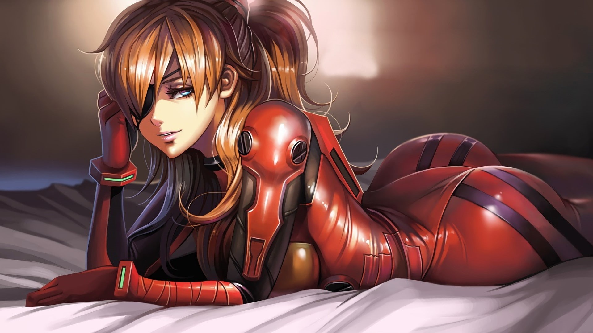 1080P, fashion, adult, shiny, beautiful woman, textile, beauty, young adult, indoors, red, human representation, young women, beautiful people, arts culture and entertainment, HD Wallpaper