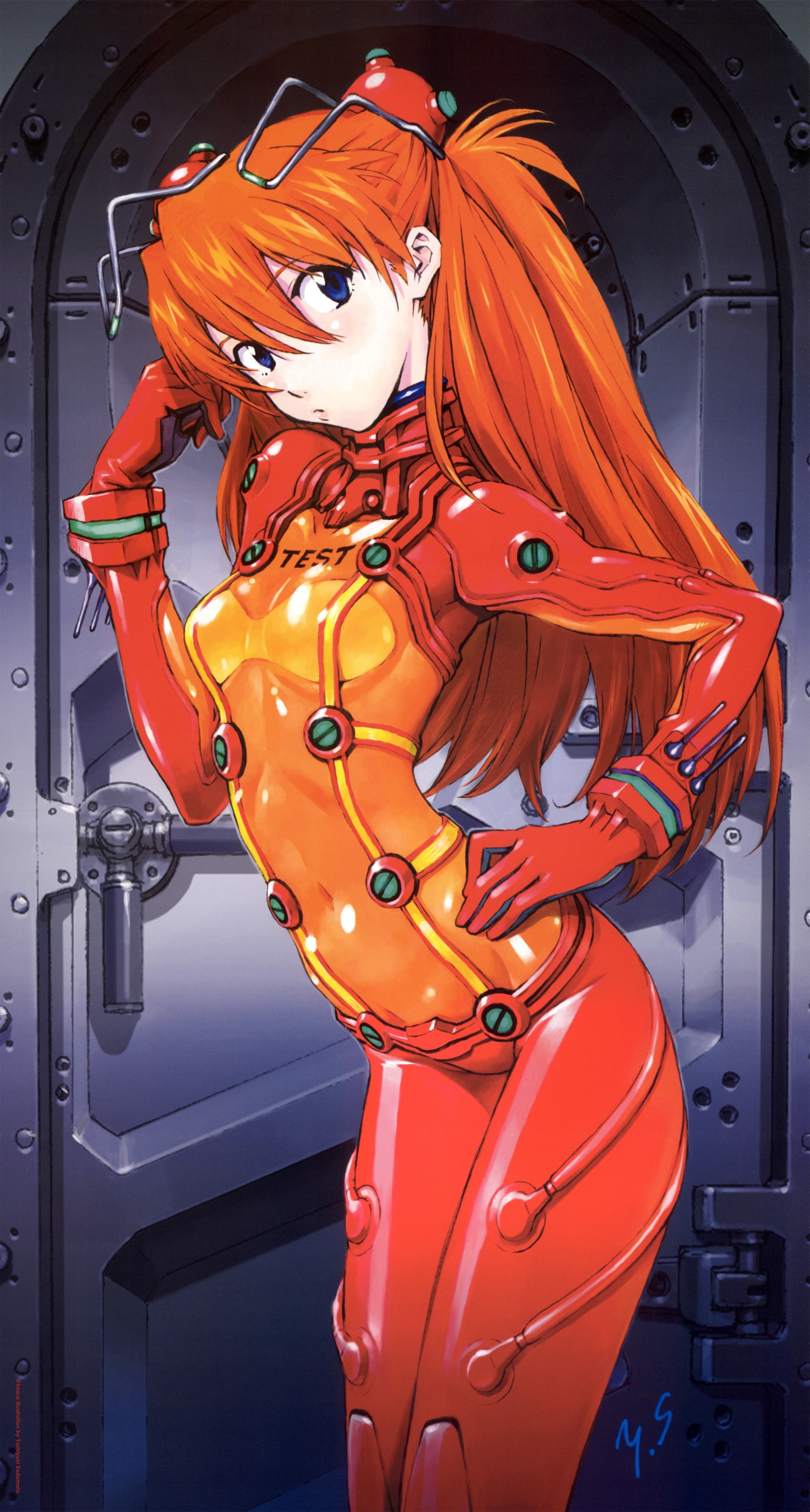 Asuka Langley Soryu, evangelion, anime, asuka, langley, art, neon, hd, genesis, x, soryu, neon genesis evangelion, 4K, Phone HD Wallpaper