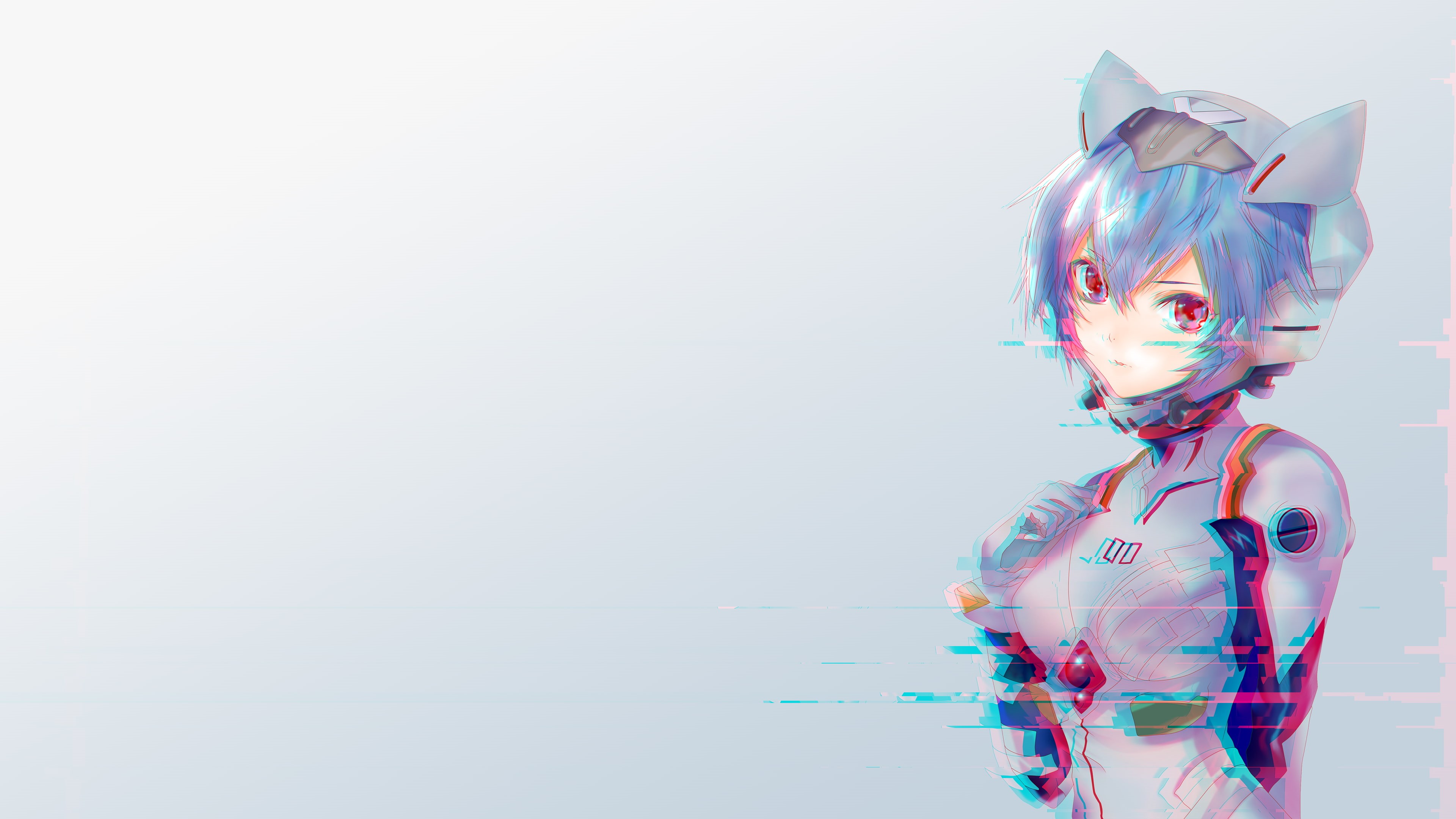 anime, young adult, art and craft, women, adult, studio shot, clothing, waist up, 4K, one person, multi colored, technology, standing, representation, HD Wallpaper