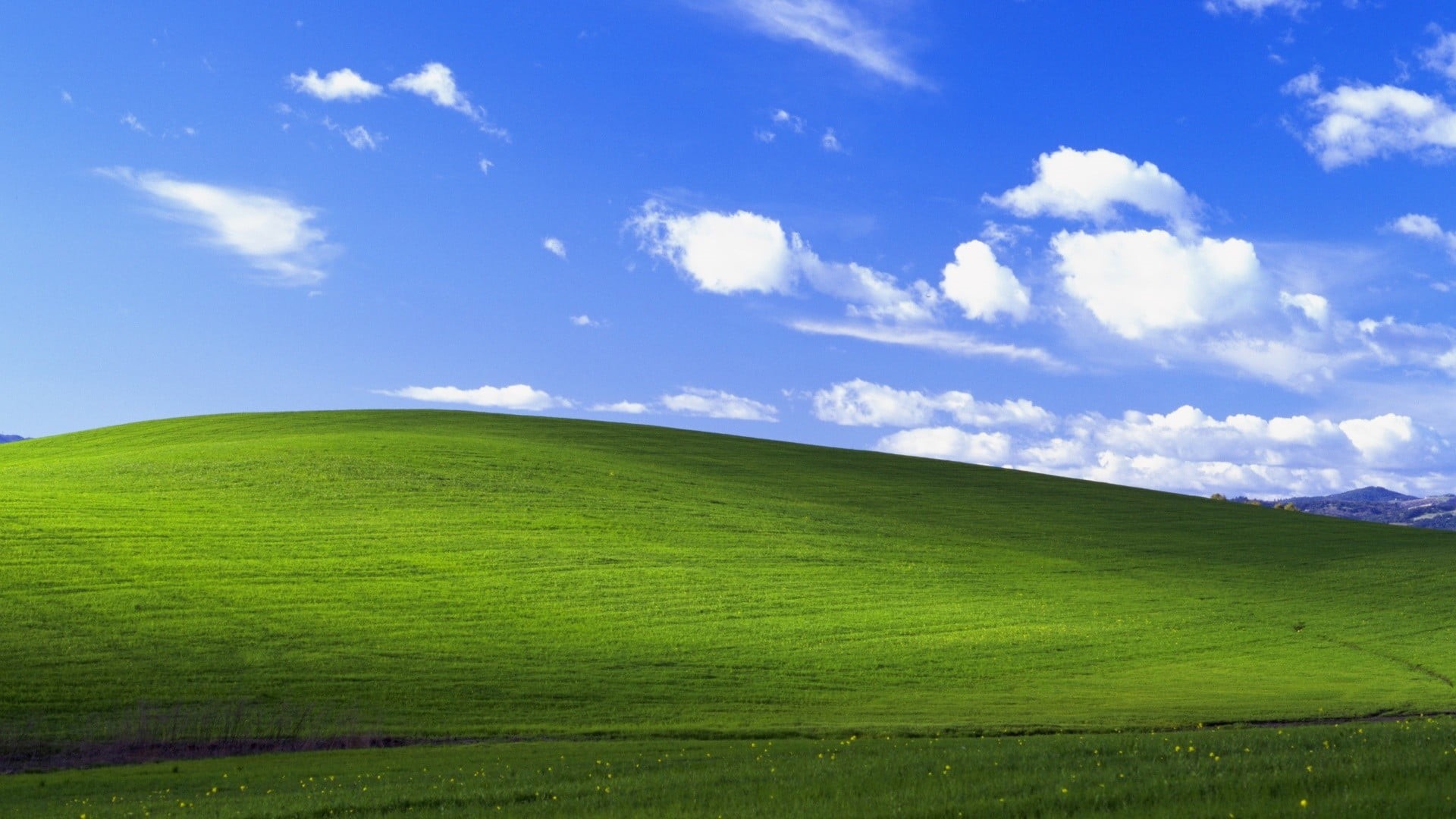 scenics - nature, non-urban scene, green, windows, green color, hill, agriculture, land, tranquil scene, Windows XP, environment, nature, landscape, beauty in nature, HD Wallpaper