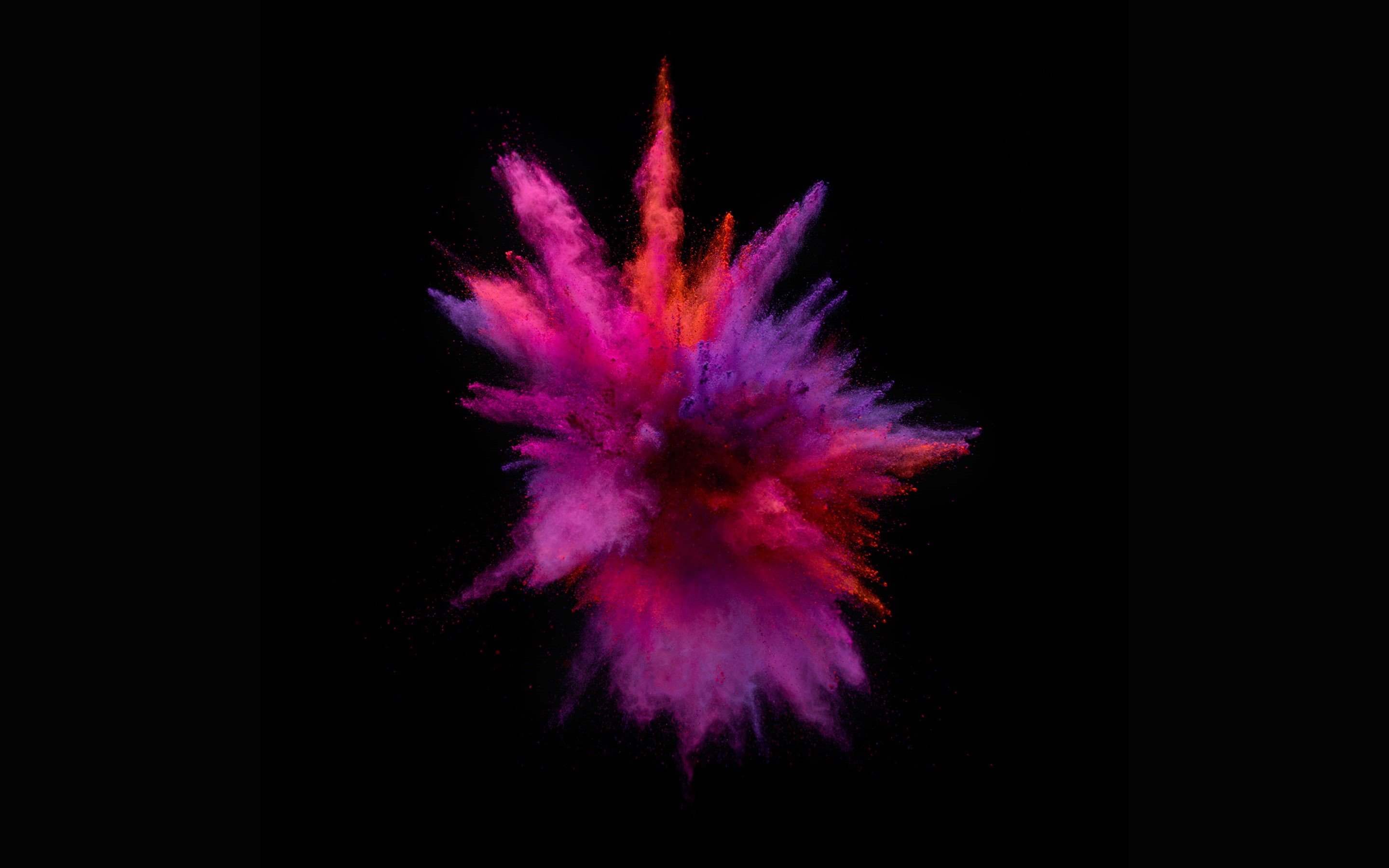 Dark background, graphic, poster, Colors, smoke, Pink, purple, MacBook Pro, Red, 2K, Stock, HD Wallpaper