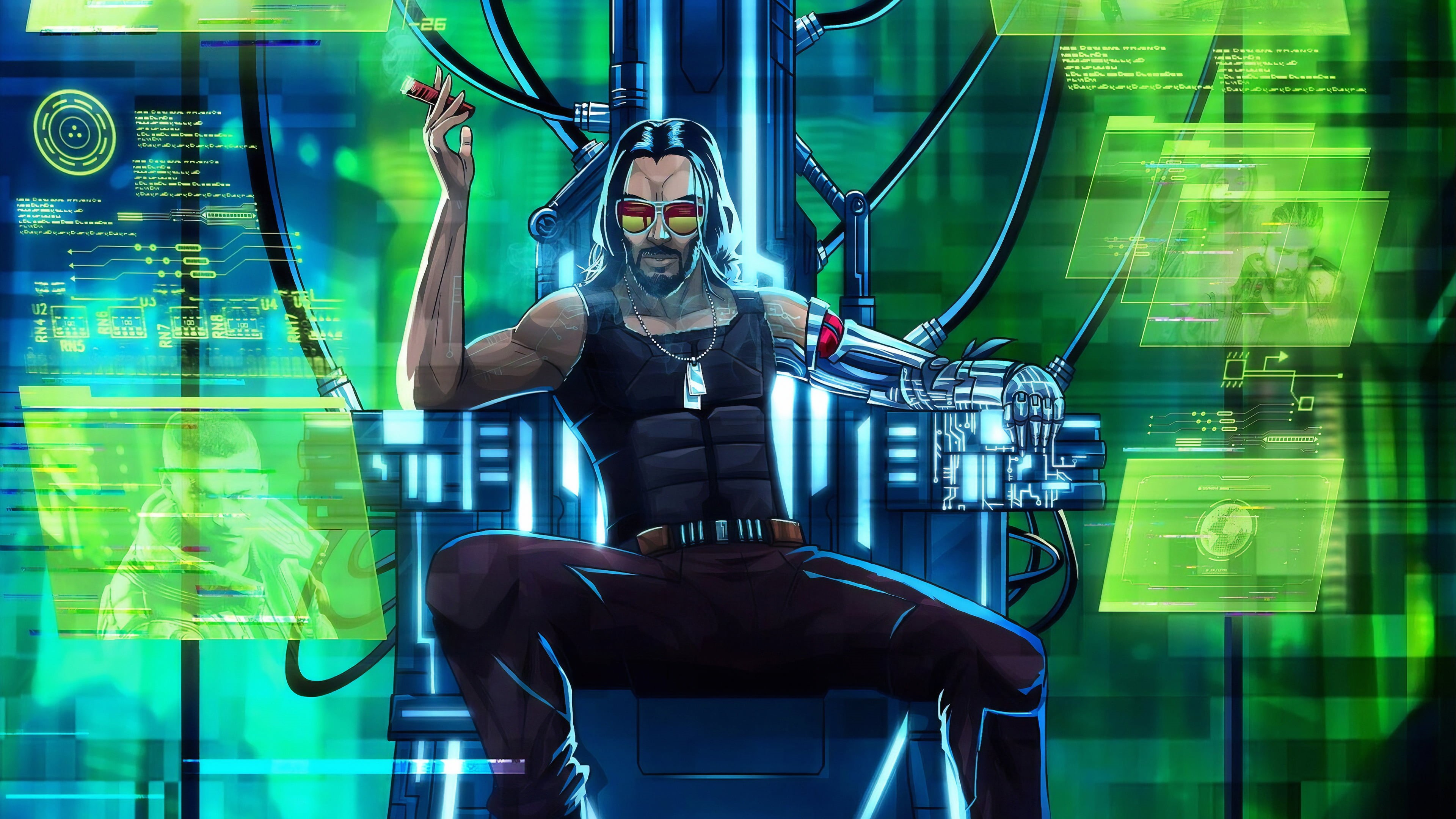 Video Game, Keanu Reeves, 4K, Cyberpunk 2077, HD Wallpaper