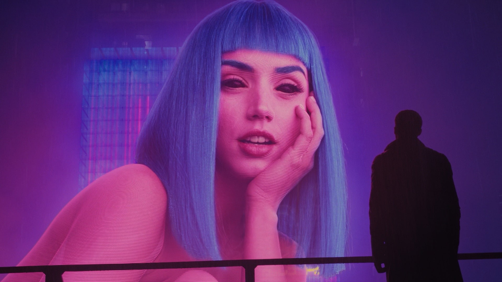 1080P, Joi, women, Blade Runner 2049, movies, Blade Runner, Ana de Armas, Ryan Gosling, Blue Hair, HD Wallpaper