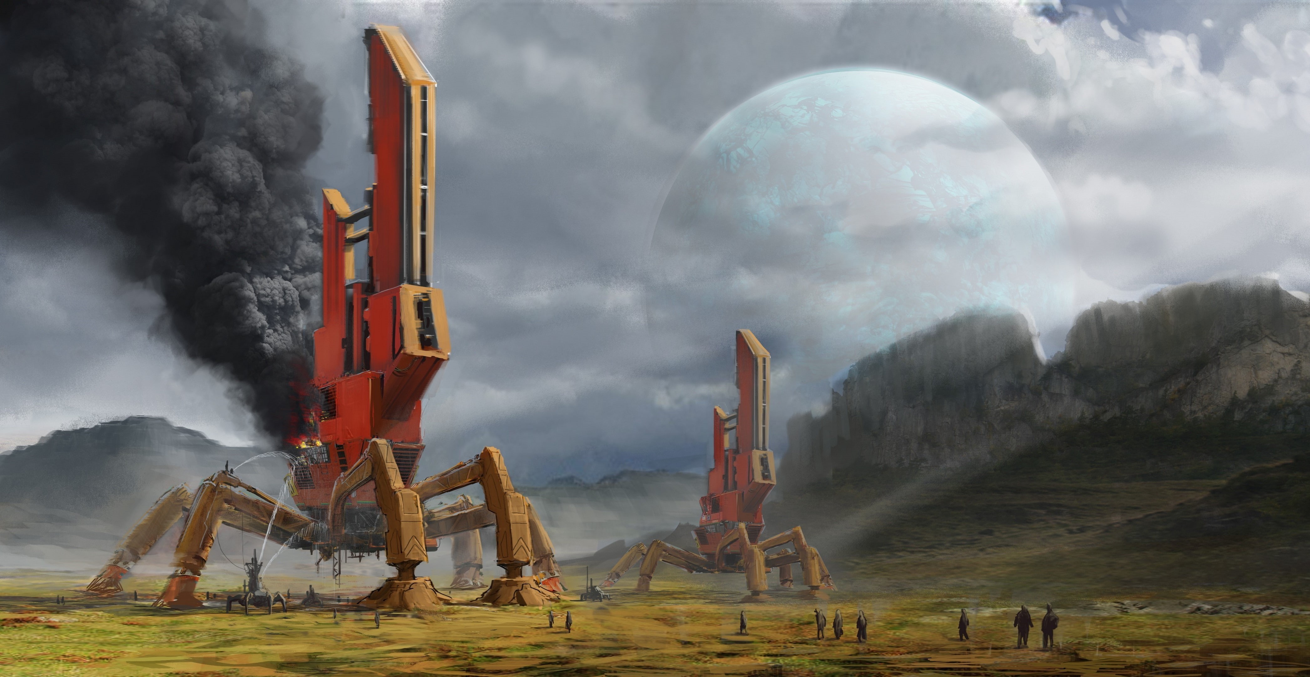 futuristic, environment, 4K, HD Wallpaper
