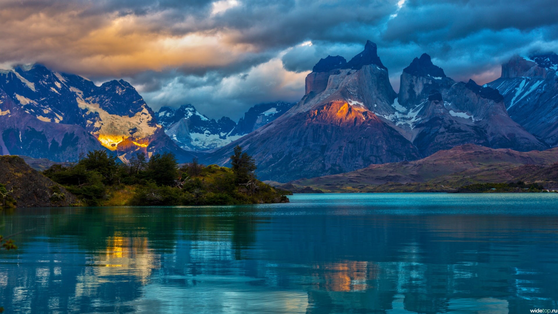forest, summer, mountain, trees, outdoor, tree, scenery, sun, nature, vacation, water, coast, horizon, turquoise, clouds, day, panorama, environment, park, HD Wallpaper