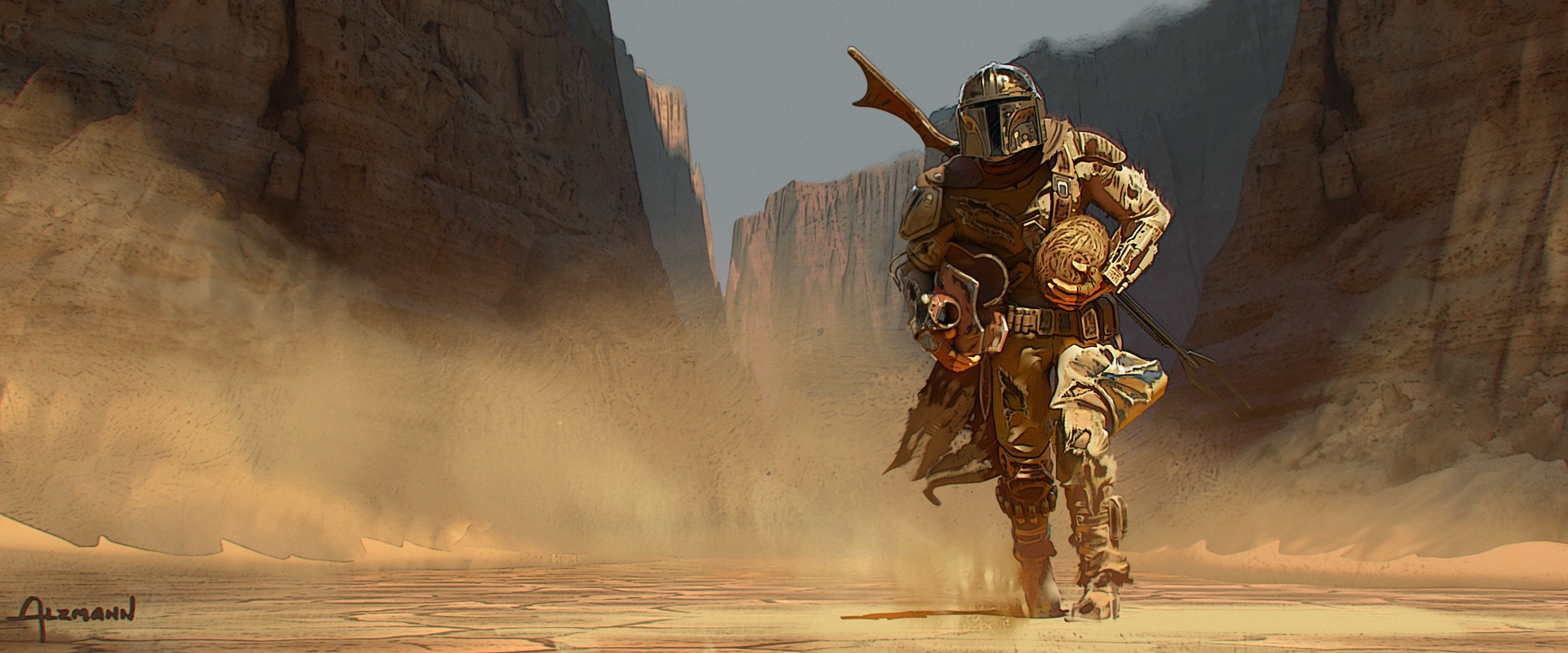 2K, tv series, concept art, The Mandalorian, HD Wallpaper