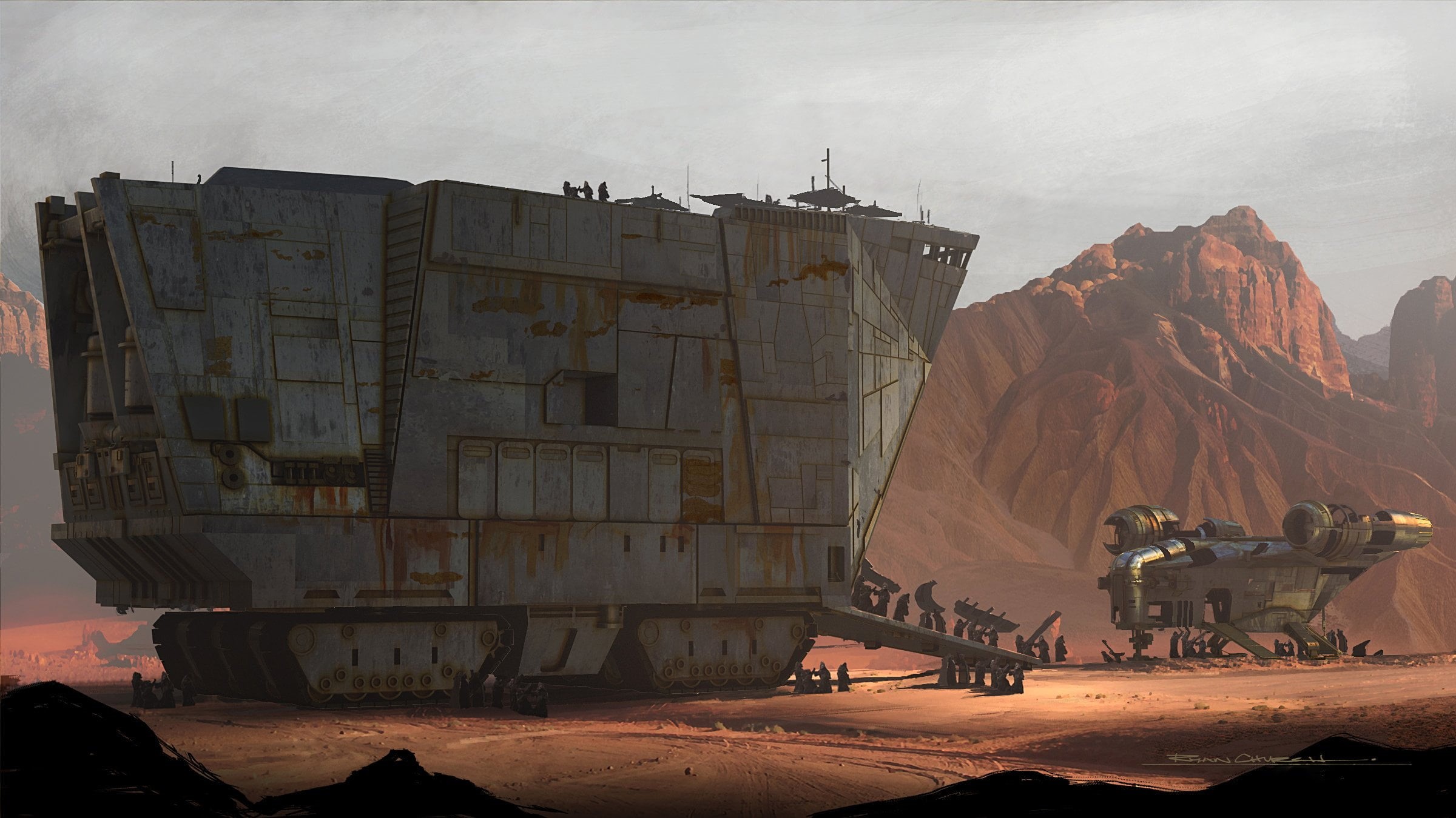 The Mandalorian, concept art, tv series, 1080P, HD Wallpaper