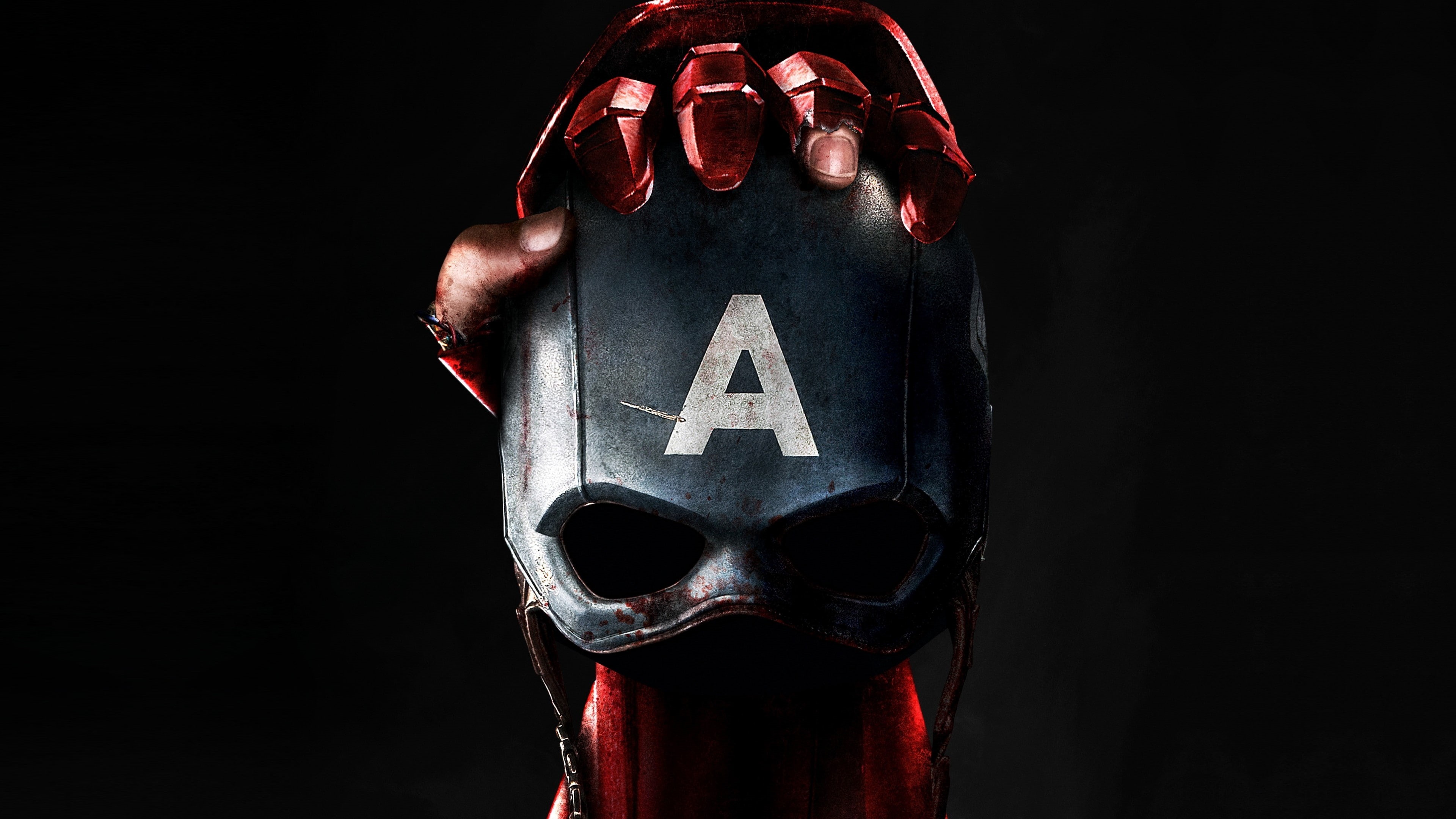 holding, iron, america, mask, Marvel, Captain America 3: civil war, best movies of 2016, Iron Man, 4K, captain, man, skull, digital, HD Wallpaper