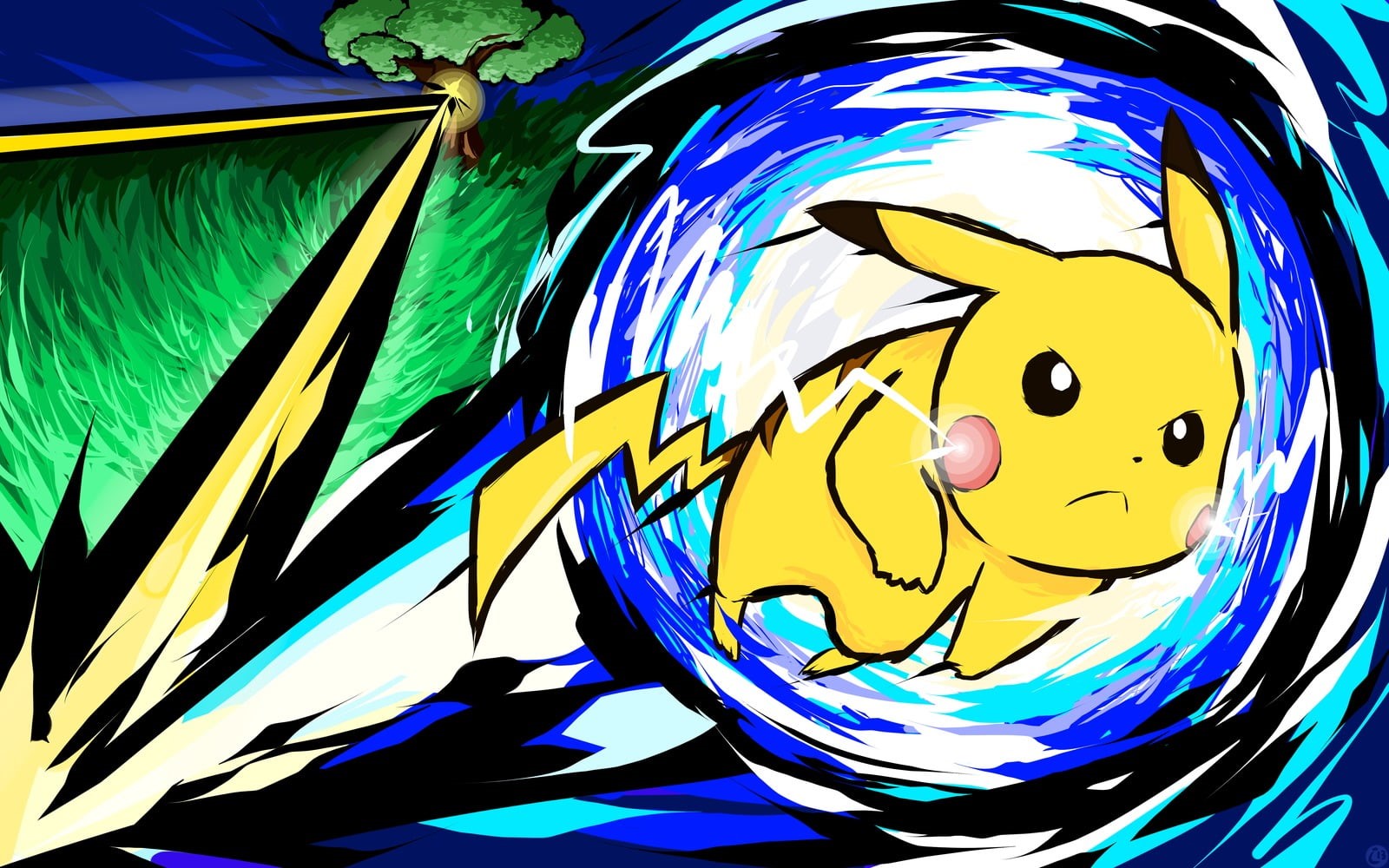 art and craft, Pikachu, character, 720P, craft, representation, close-up, day, pattern, indoors, Pokémon, creativity, blue, still life, drawing - art product, HD Wallpaper