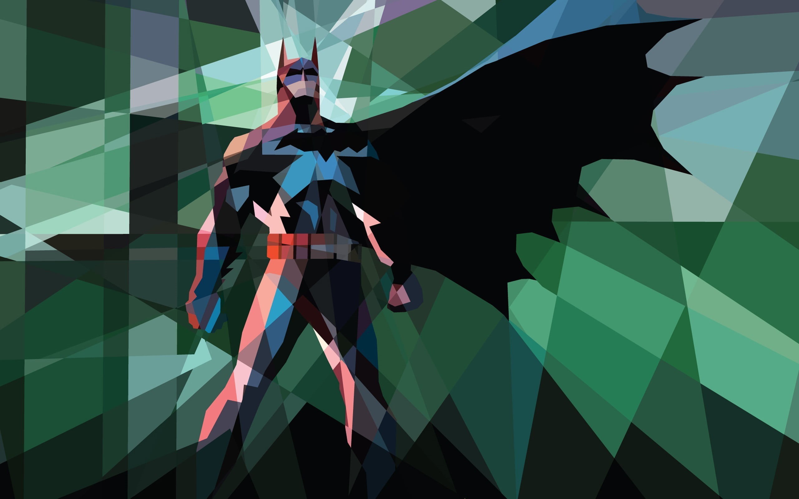pattern, art and craft, nature, digital composite, holding, comics, shadow, low poly, indoors, glass - material, Batman, standing, creativity, lifestyles, HD Wallpaper