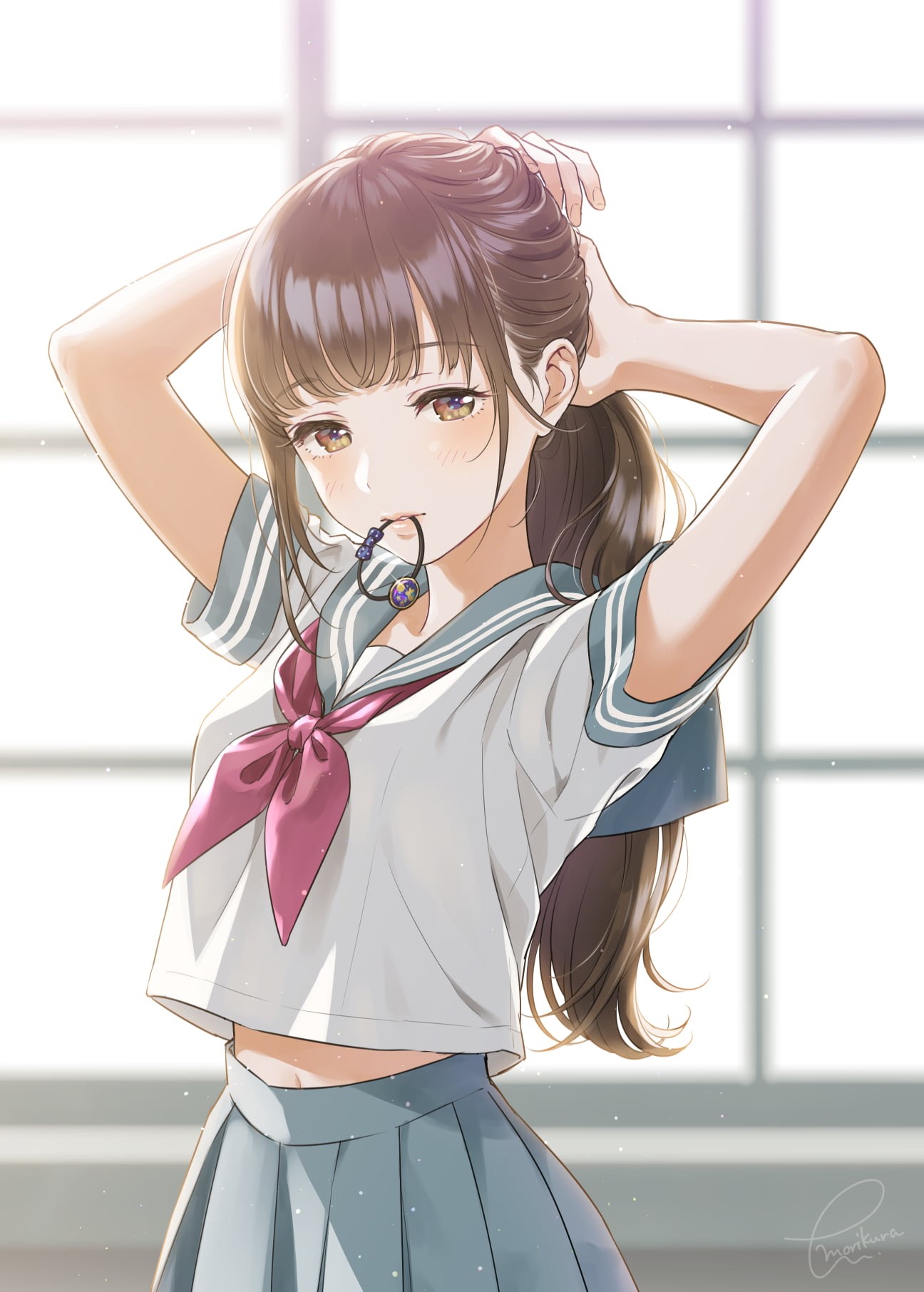 anime girls, anime, 2D, digital art, 720P, vertical, portrait display, artwork, Phone HD Wallpaper