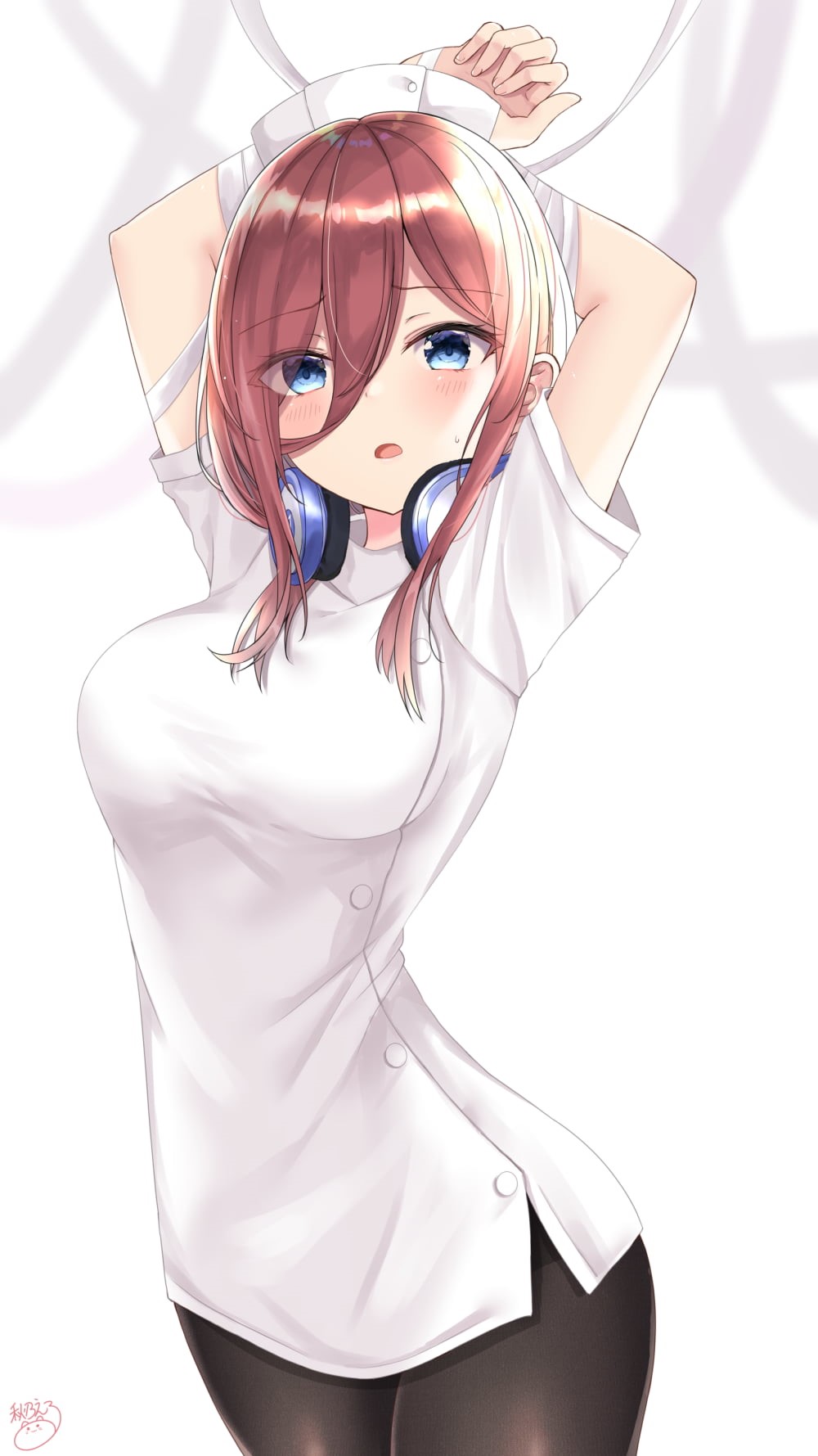 anime, portrait display, Nakano Miku, artwork, vertical, 720P, 5-toubun no Hanayome, digital art, anime girls, 2D, Phone HD Wallpaper