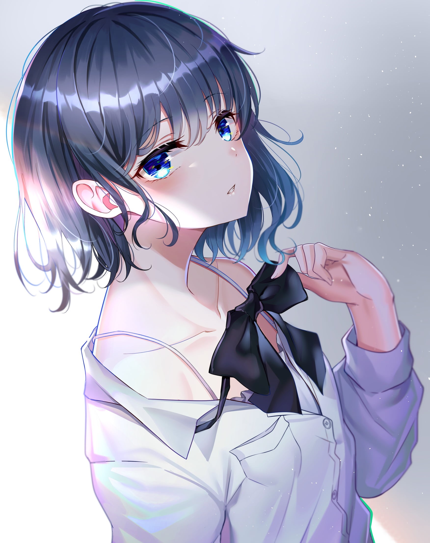 vertical, anime, artwork, portrait display, anime girls, 2D, 1080P, digital art, Phone HD Wallpaper