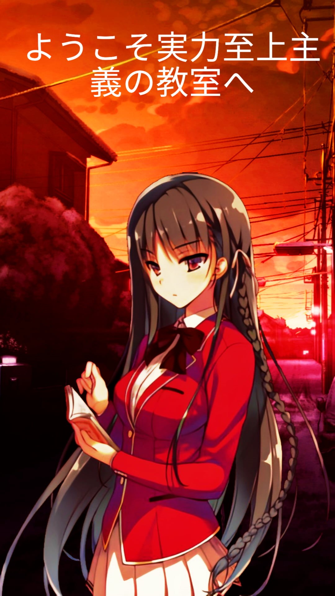 Horikita Suzune, anime, 1080P, anime girls, waifu2x, Youkoso Jitsuryoku Shijou Shugi no Kyoushitsu e, Phone HD Wallpaper