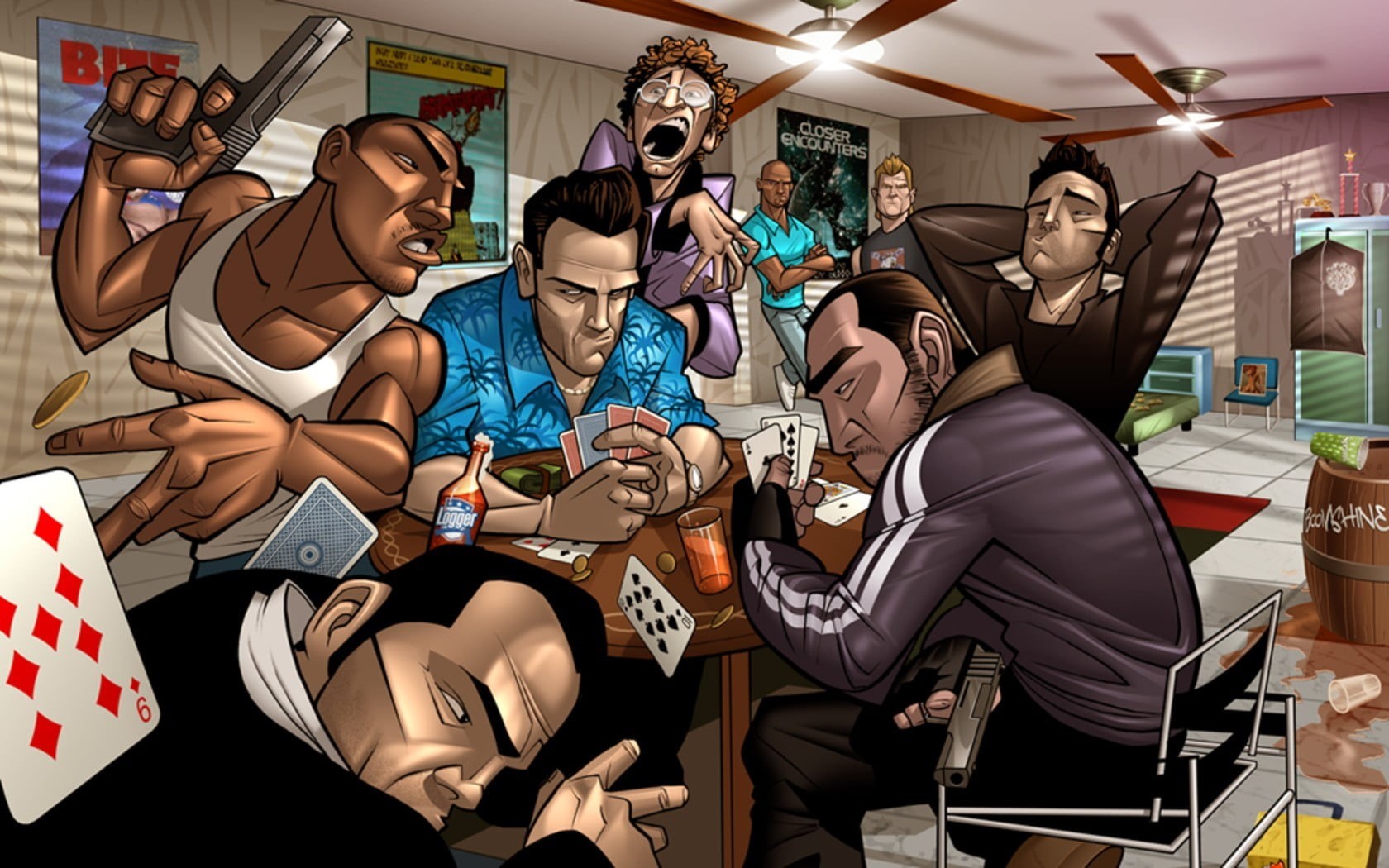 males, Grand Theft Auto III, women, young adult, vector, real people, celebration, team, business, Grand Theft Auto, eight, young women, technology, teamwork, HD Wallpaper