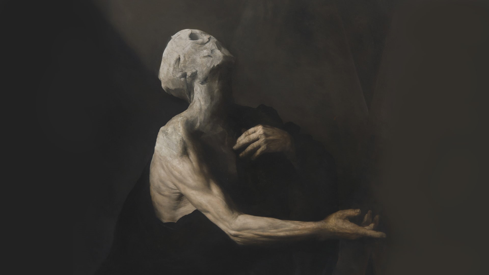 oil painting, 1080P, horror, sadness, depressing, painting, HD Wallpaper