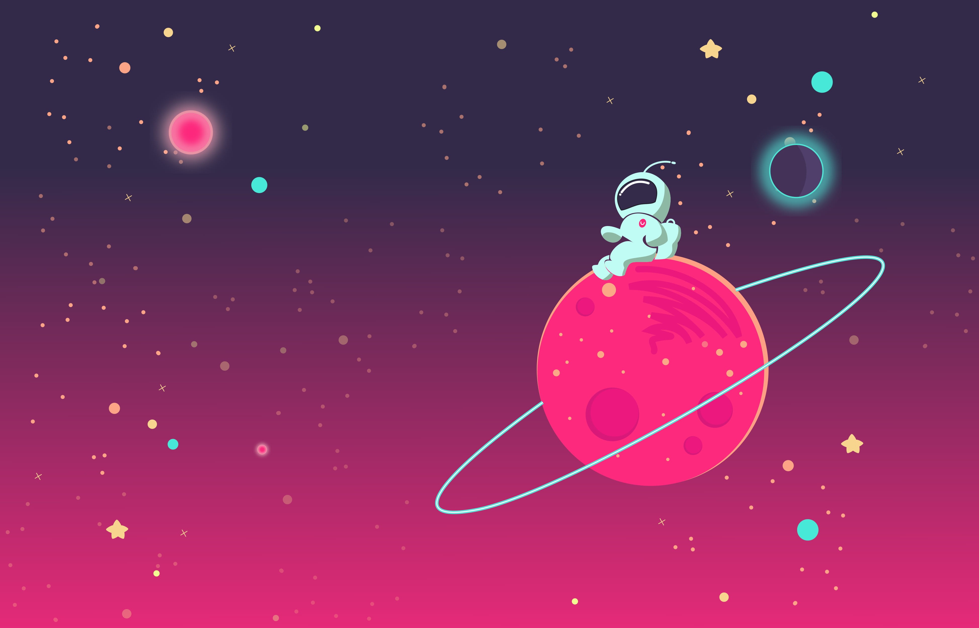 ufo, fiction, fantasy, 4K, rocket, geometric shape, landing, floating, illustration, green, planet, fi, esa, outerspace, multi colored, flat, friendship, HD Wallpaper