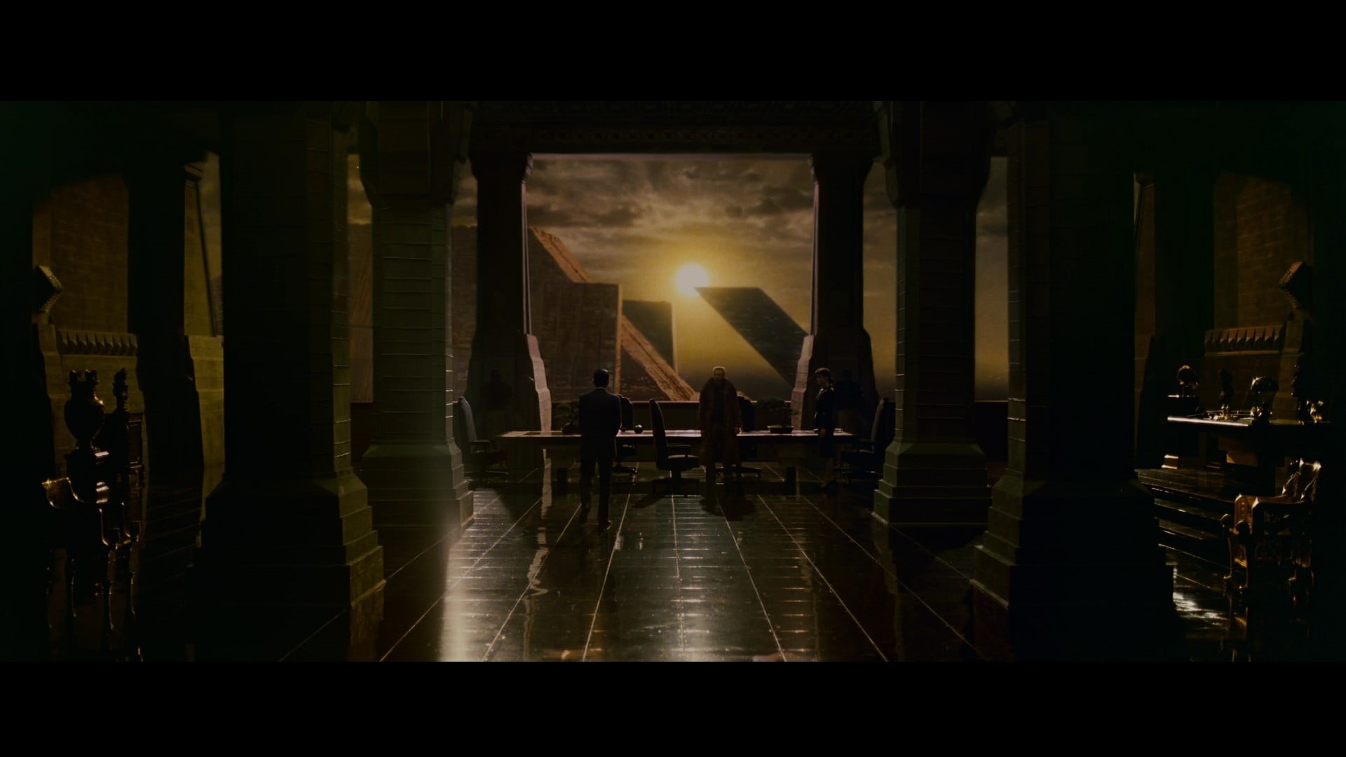 lifestyles, group of people, nature, real people, indoors, lens flare, table, Blade Runner, architecture, illuminated, women, sunset, people, chairs, 1080P, HD Wallpaper