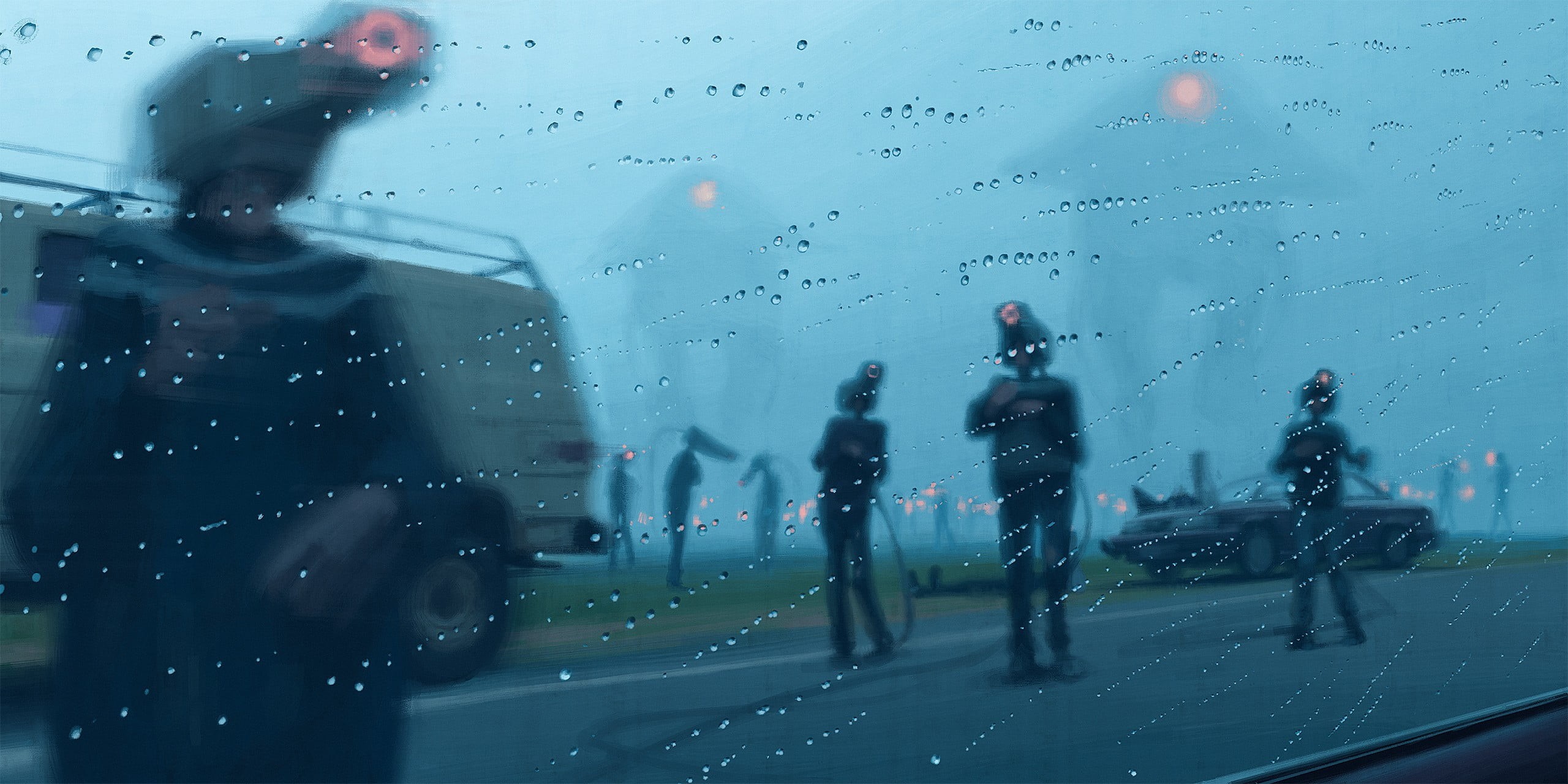 nature, water, vehicle, artwork, window, business, rain, travel, transparent, windshield, rainy season, sky, glass, group of people, men, glass - material, HD Wallpaper