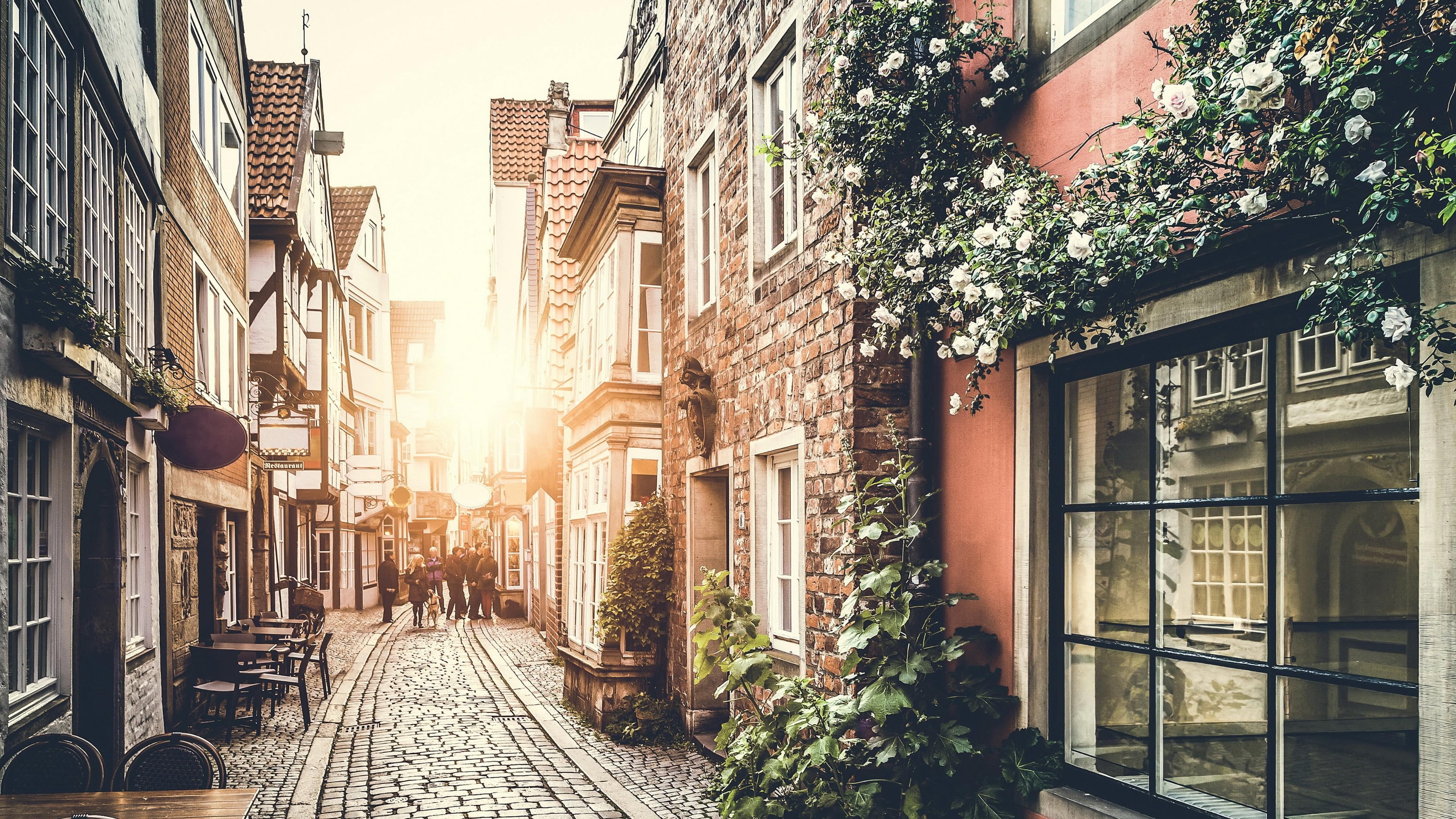 paris, old, europe, old city, romantic, city, town, 4K, streets, old town, street, HD Wallpaper