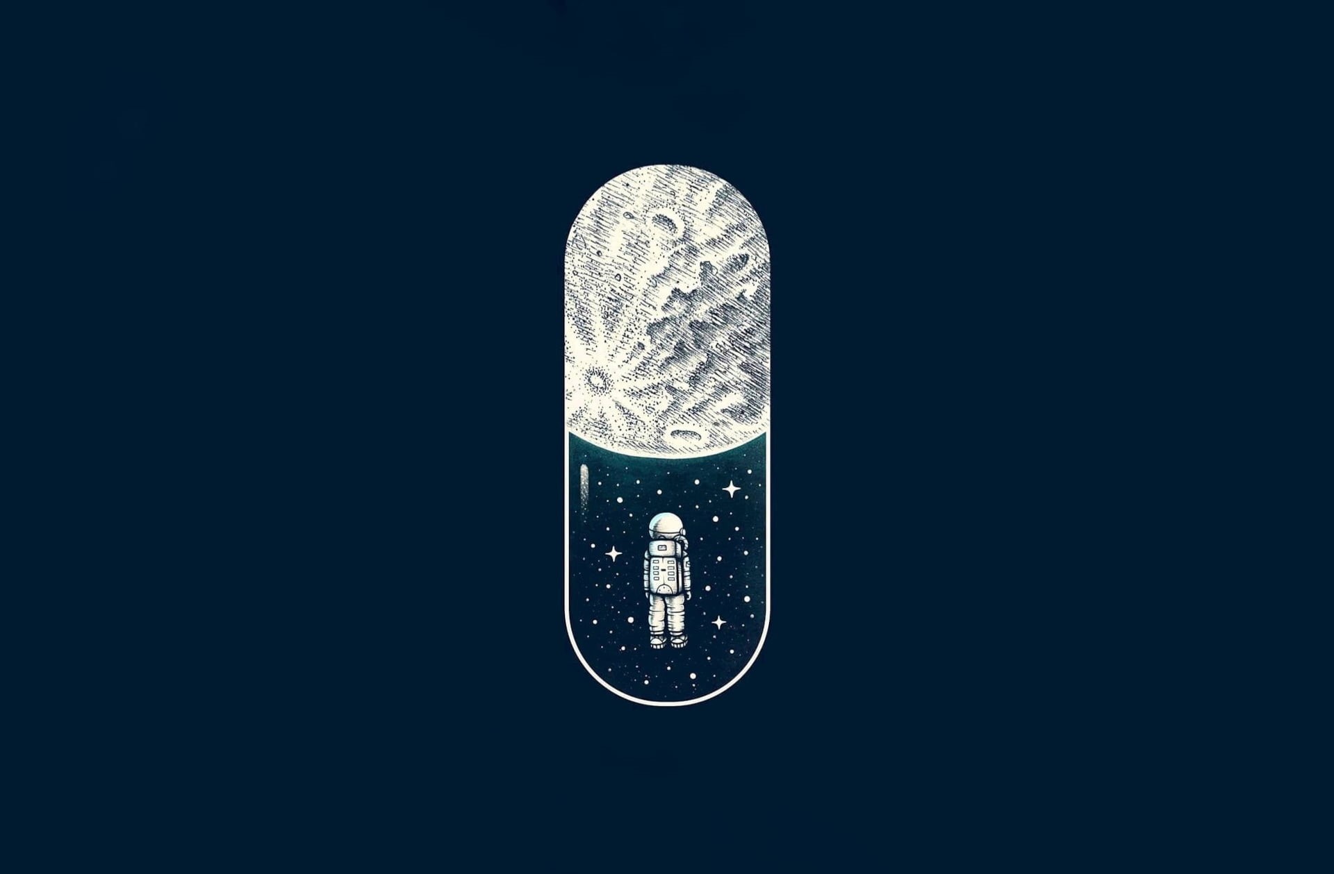 Minimalist, Astronaut, Sci Fi, 1080P, HD Wallpaper
