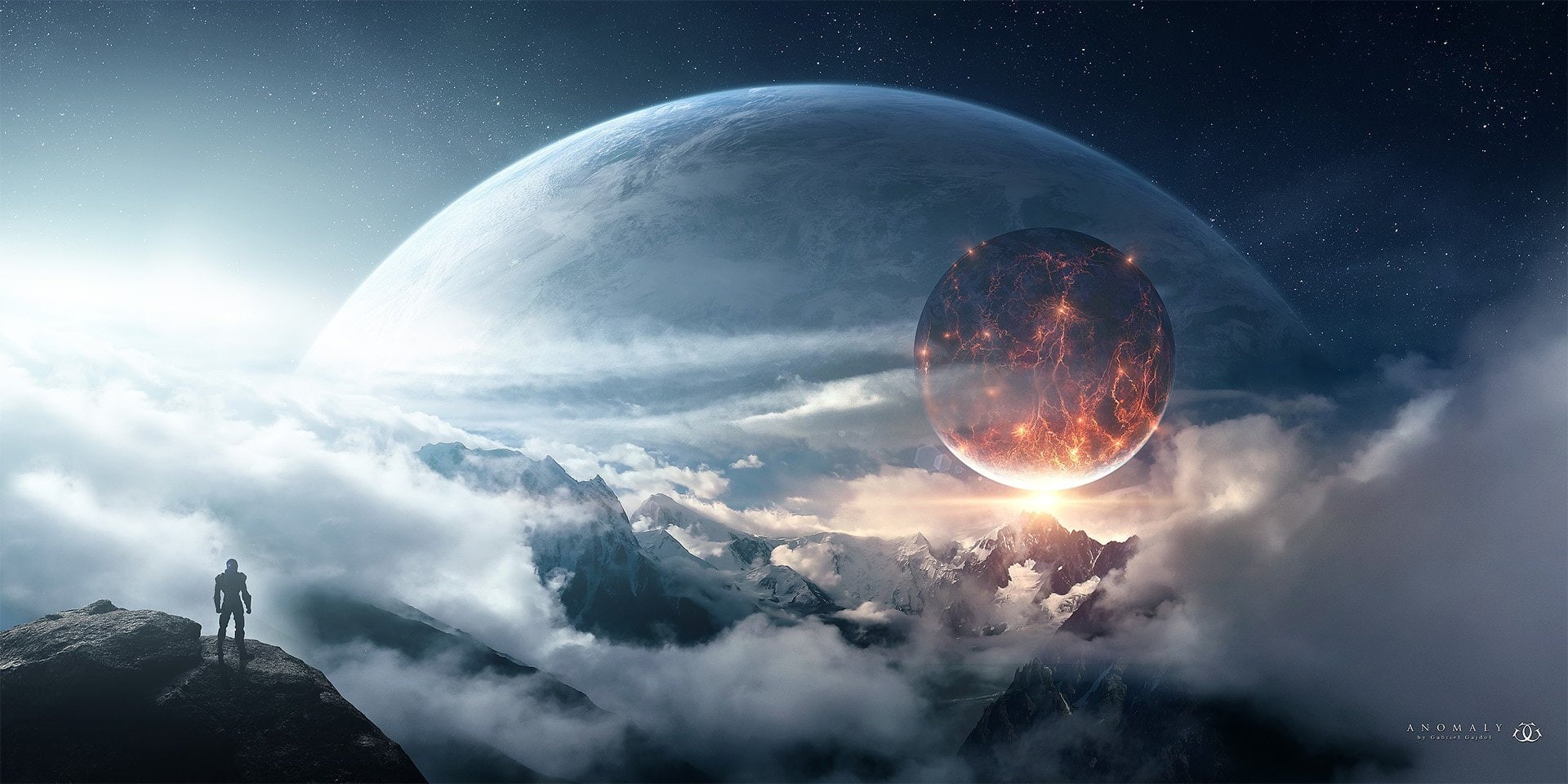 Sci Fi, Landscape, Planet Rise, 1080P, HD Wallpaper