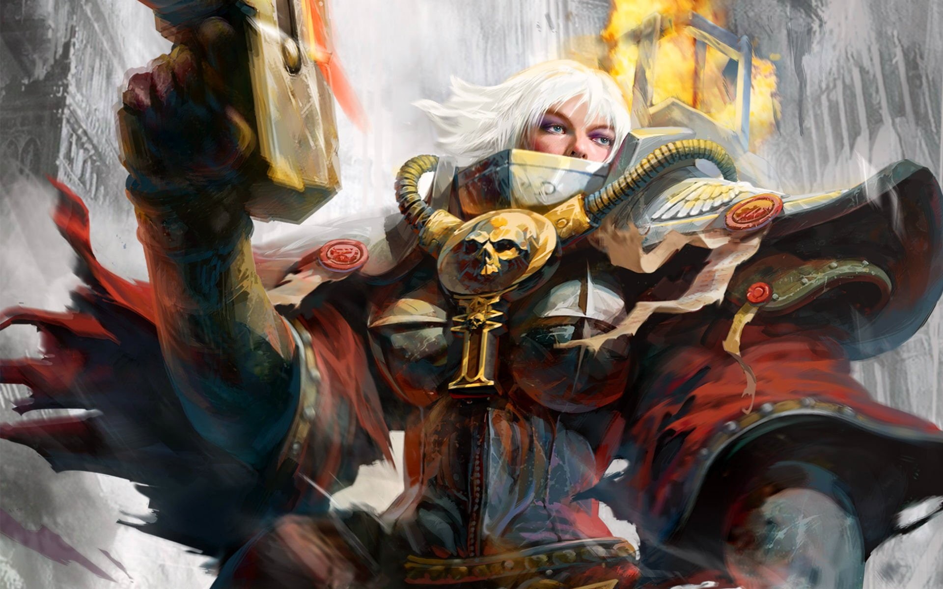 Fantasy, Adepta Sororitas, Warhammer, Sci Fi, 1080P, Sisters of battle, Warrior, HD Wallpaper