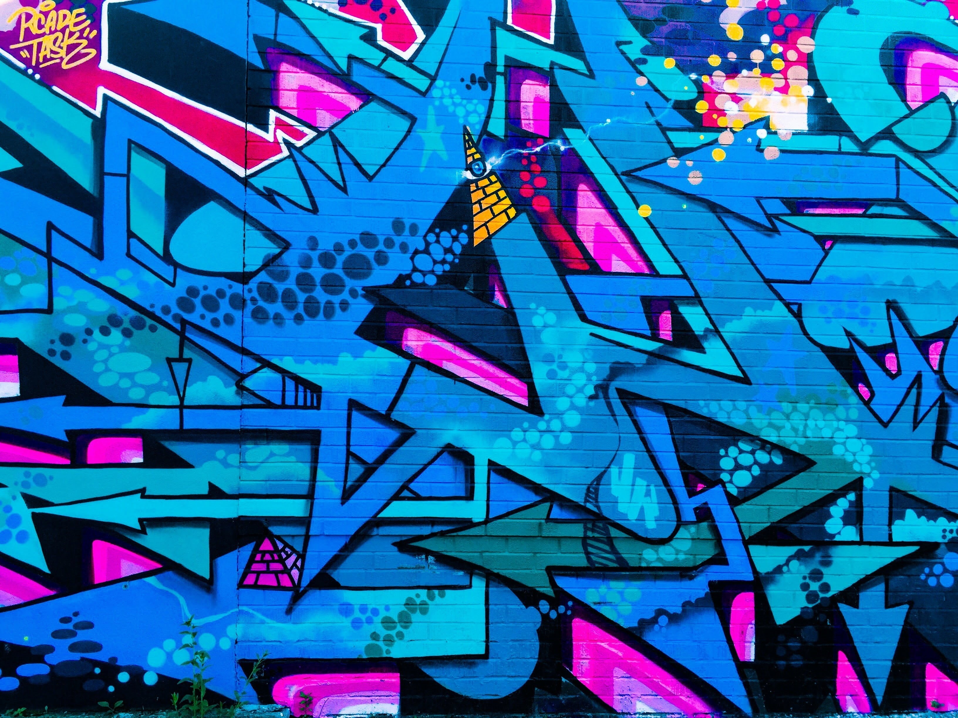 black, business, illuminated, decoration, street art, pattern, modern, wall, shape, glowing, blue, no people, light - Natural Phenomenon, architecture, HD Wallpaper