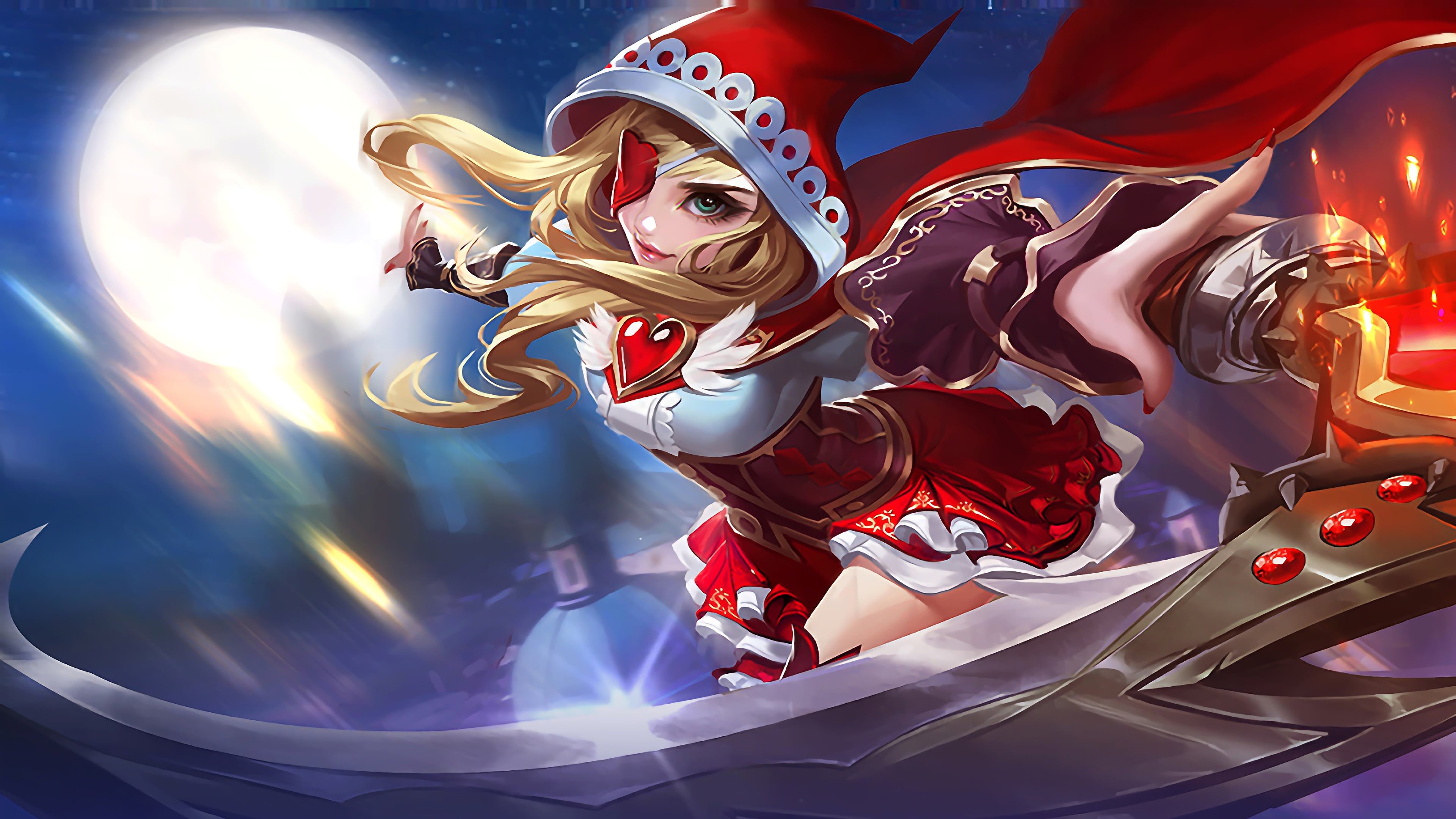 4K, ruby, Mobile Legends, Little Red Hood, HD Wallpaper