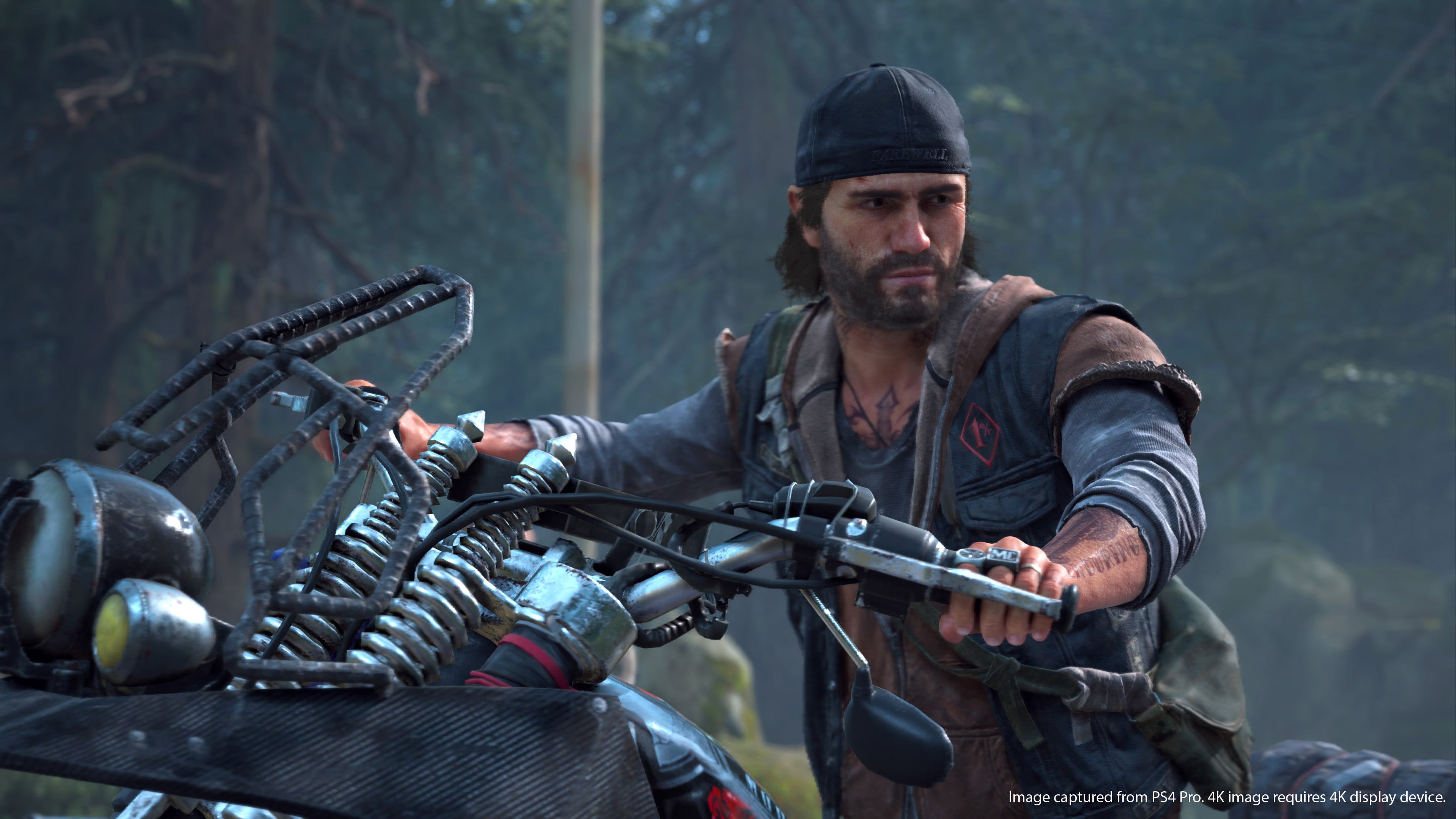 looking, day, machine gun, transportation, focus on foreground, 2K, young men, biker, occupation, holding, Days Gone, outdoors, front view, three quarter length, HD Wallpaper
