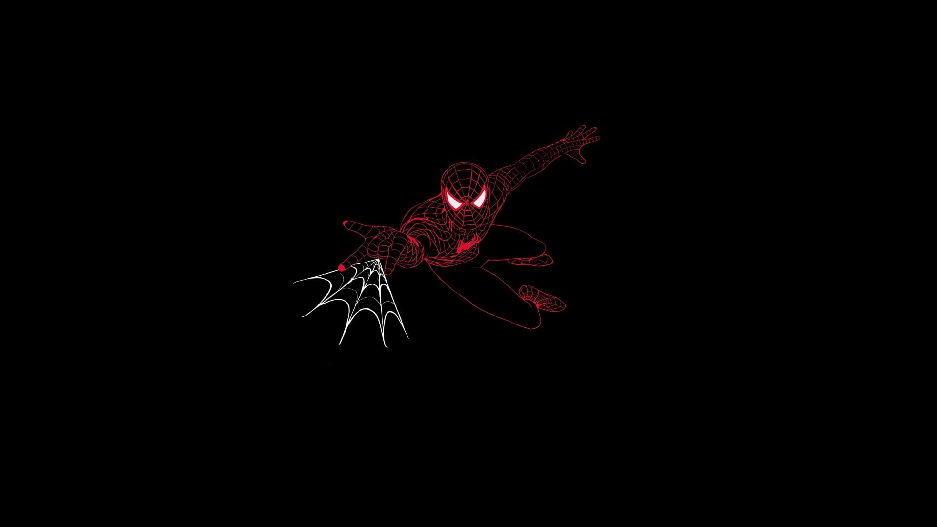 fragility, one animal, animal, animals in the wild, invertebrate, studio shot, cut out, animal themes, black background, copy space, red, Spiderman Noir, HD Wallpaper