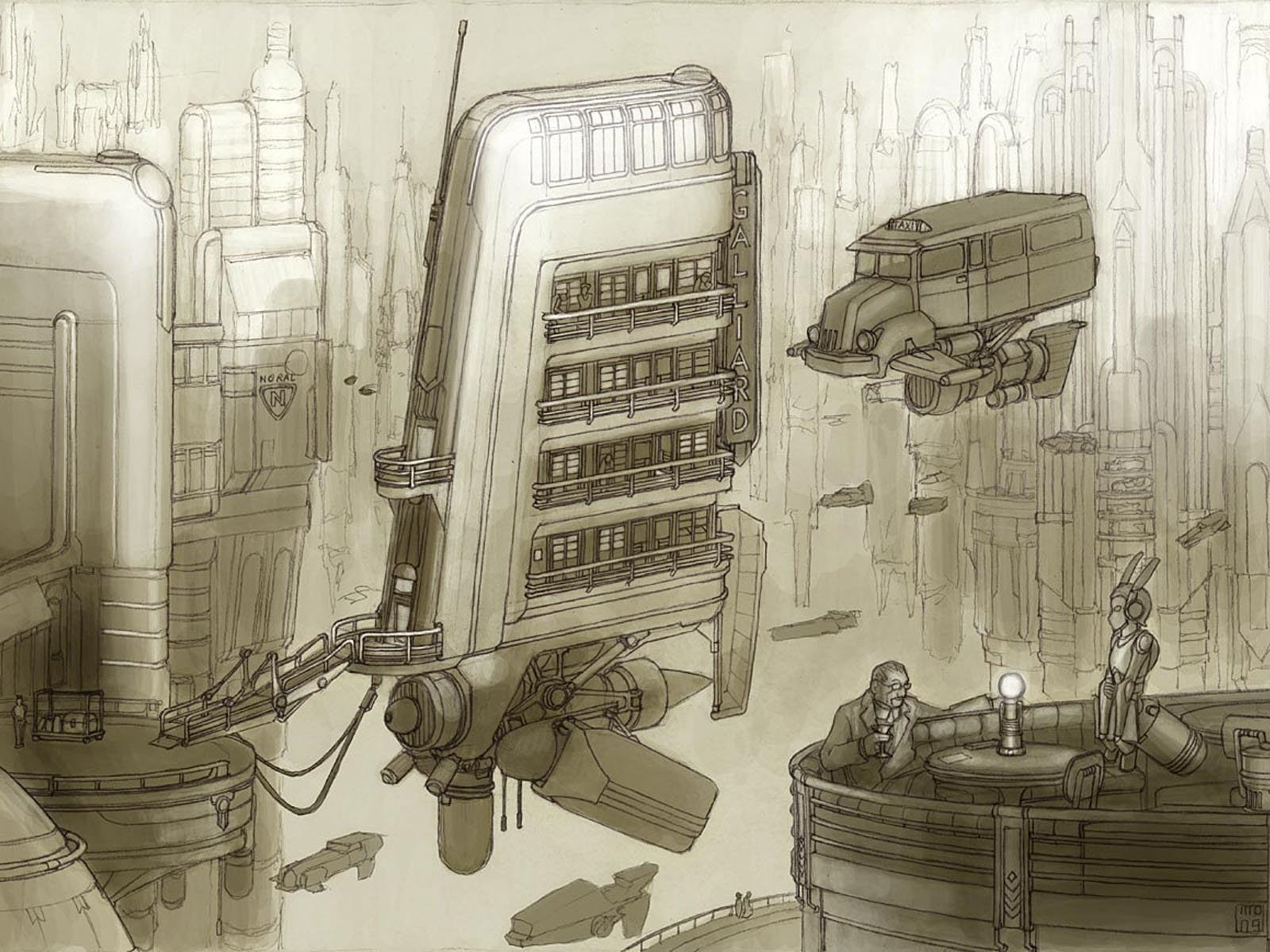 Dieselpunk, 720P, Retrofuture, HD Wallpaper