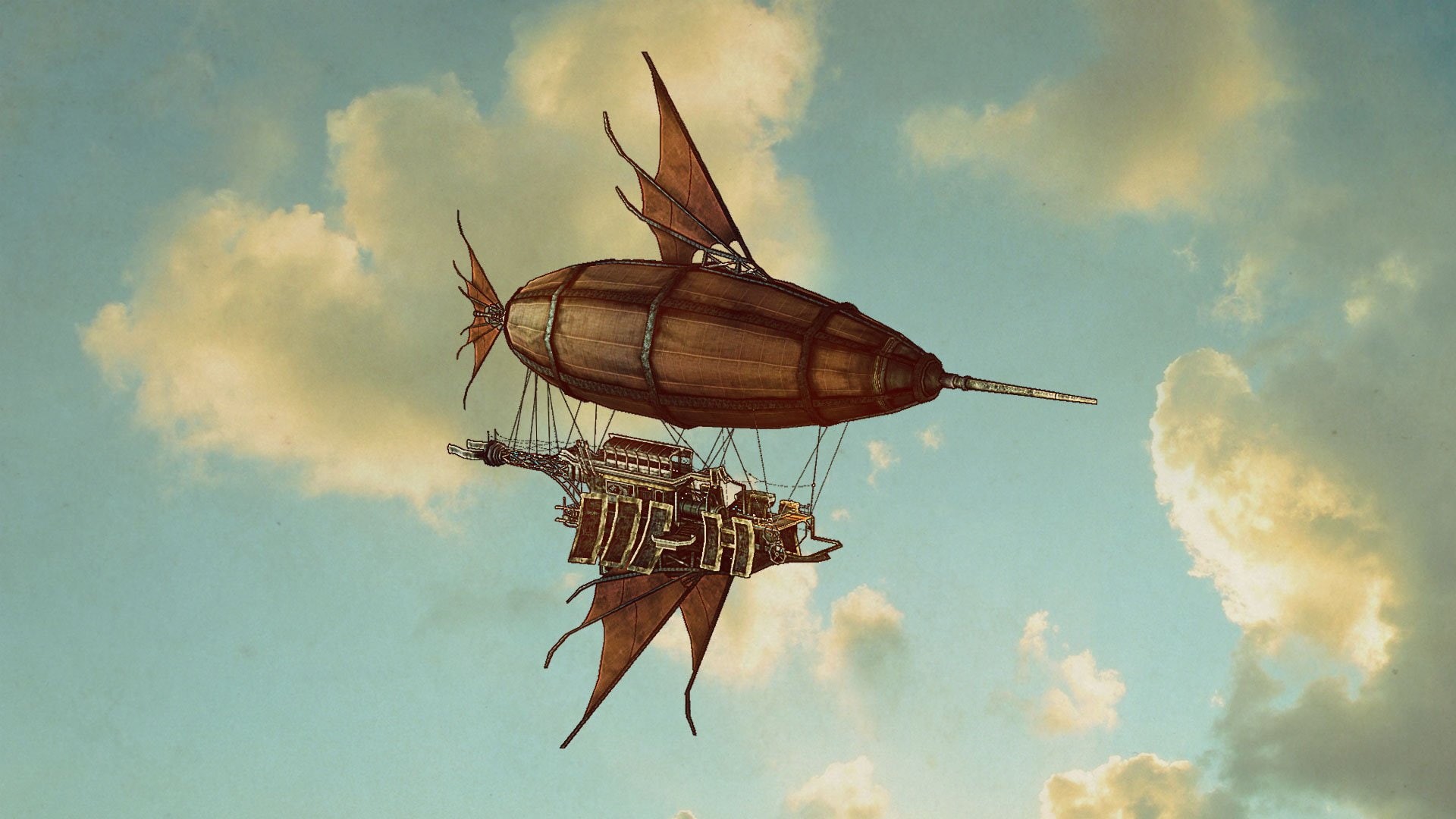 action, sci, icarus, mmo, animals in the wild, low angle view, outdoors, animal, ship, Steampunk, animal themes, nature, animal wildlife, online, sky, no people, HD Wallpaper