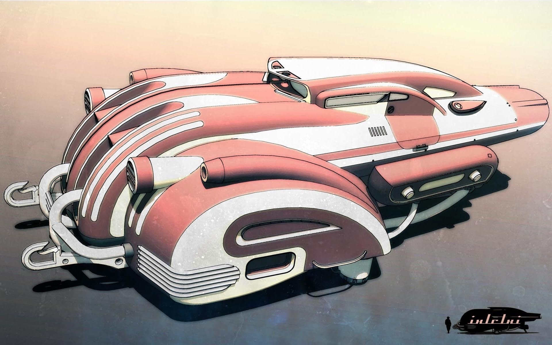 dieselpunk, ixlrlxi, retrofuture, 1080P, HD Wallpaper