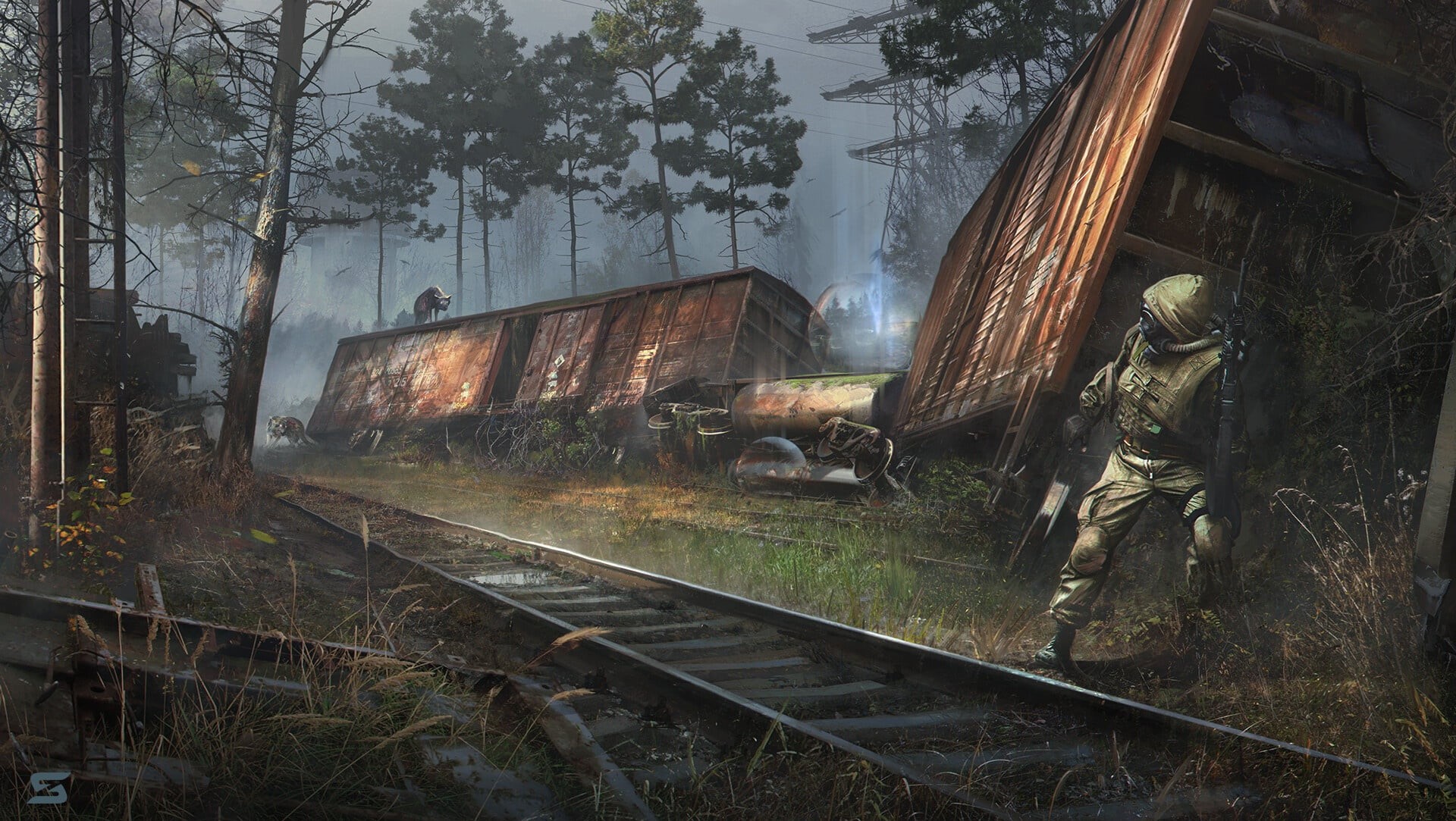 anomaly, Stalker, S.T.A.L.K.E.R, debt, 1080P, Sergey Zabelin, HD Wallpaper