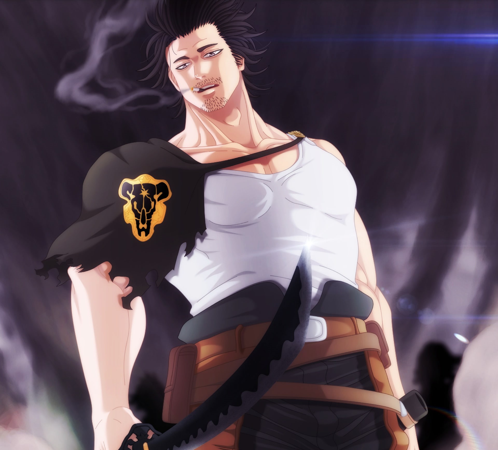 Man, Yami Sukehiro, young women, real people, music, arts culture and entertainment, stage - performance space, standing, Anime, lifestyles, Black Clover, HD Wallpaper