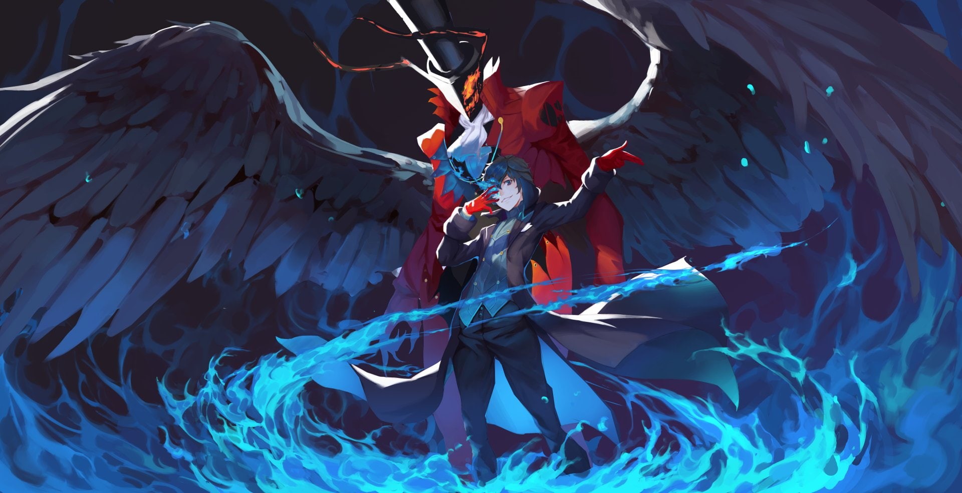 Akira Kurusu, Persona, Persona 5, Arsene (Persona 5), 1080P, HD Wallpaper